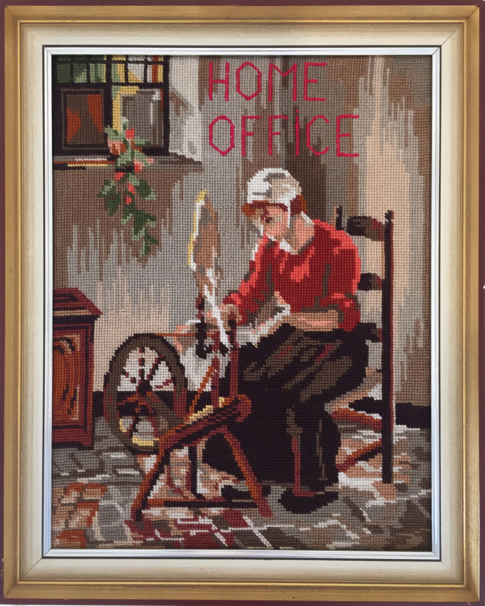 Home Office (embroidery, 52cm x 42cm, 2021)