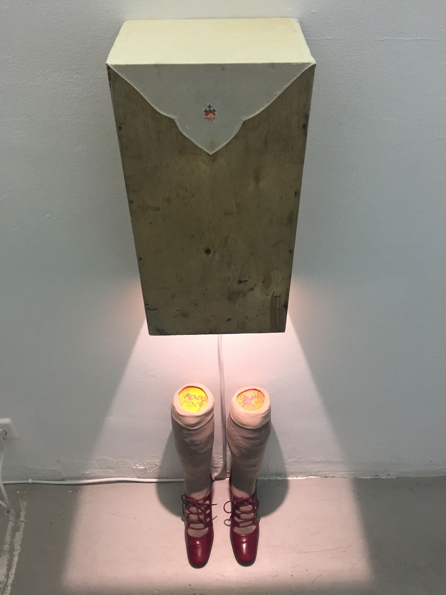 Rage and Guilt (2020, mixed media, holograms from Jürgen Eichler)
