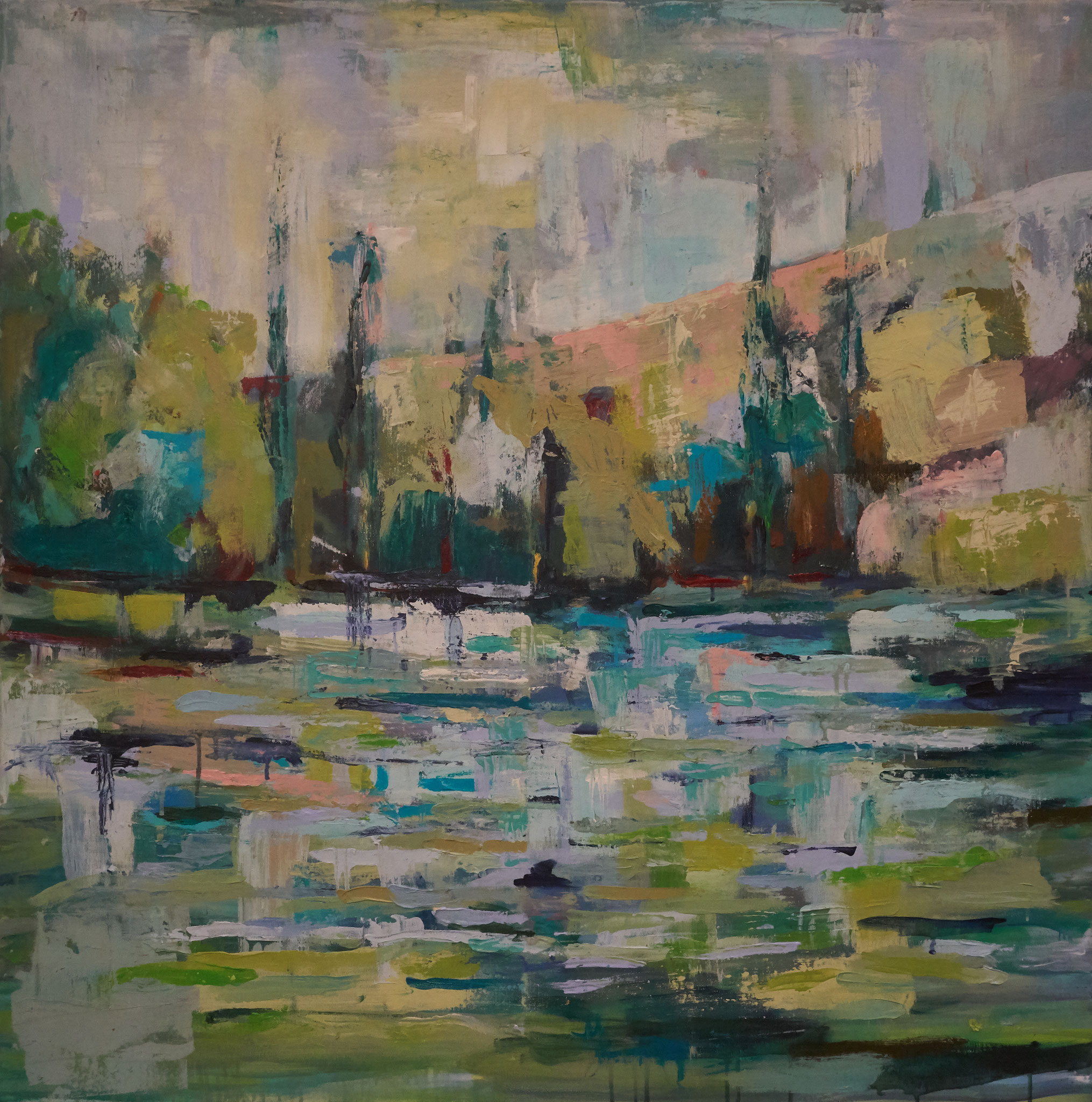 Imagination am Wasser 100x100