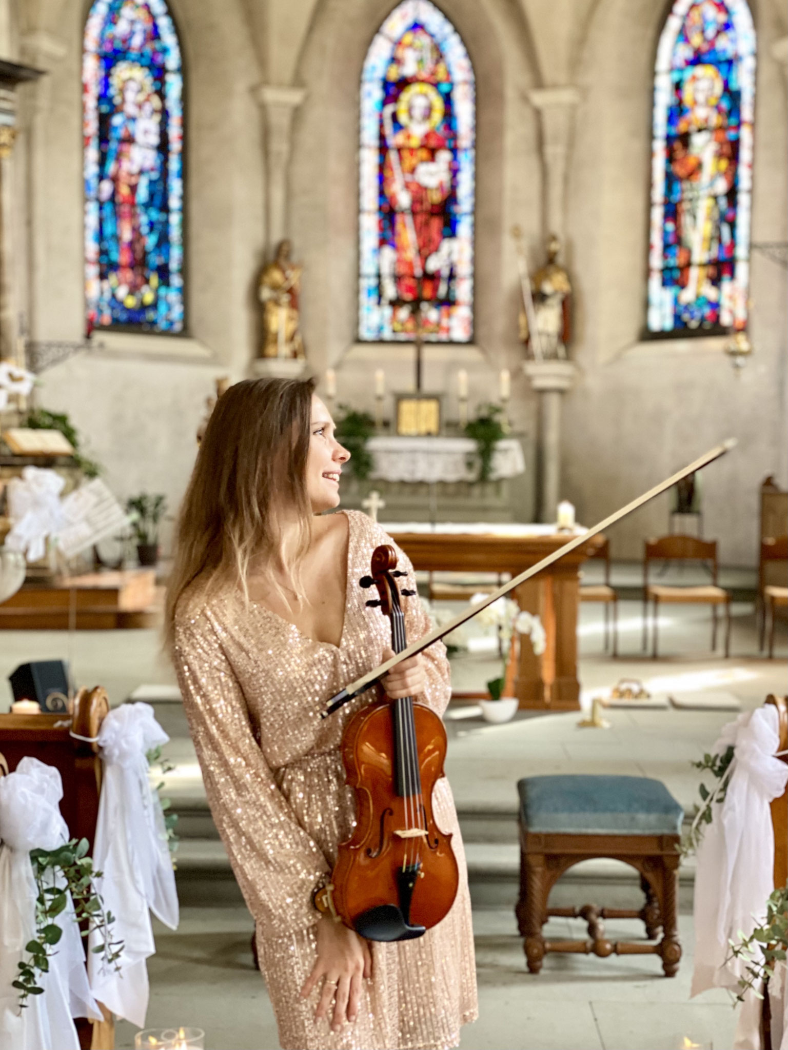 Kirchliche Trauung mit der Violine