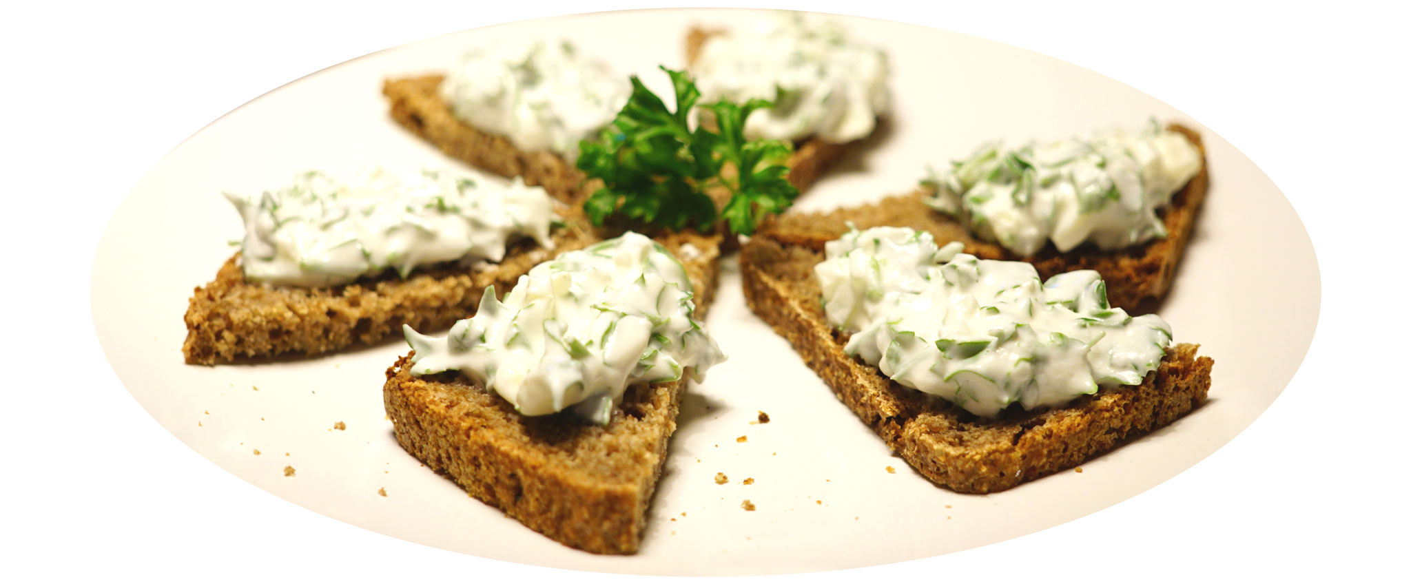 bread with curd