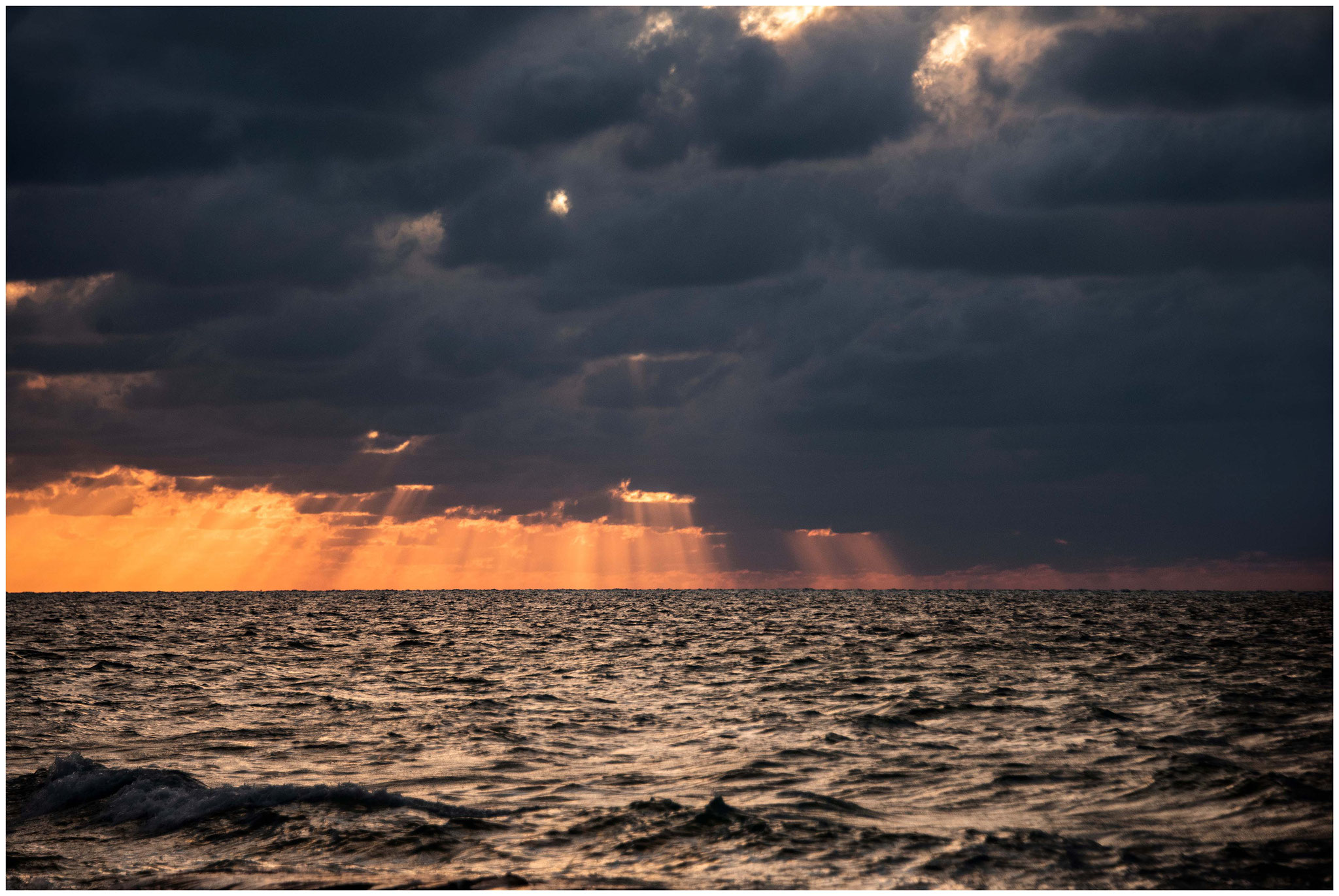 Einer der Sonnenuntergänge auf Holbox