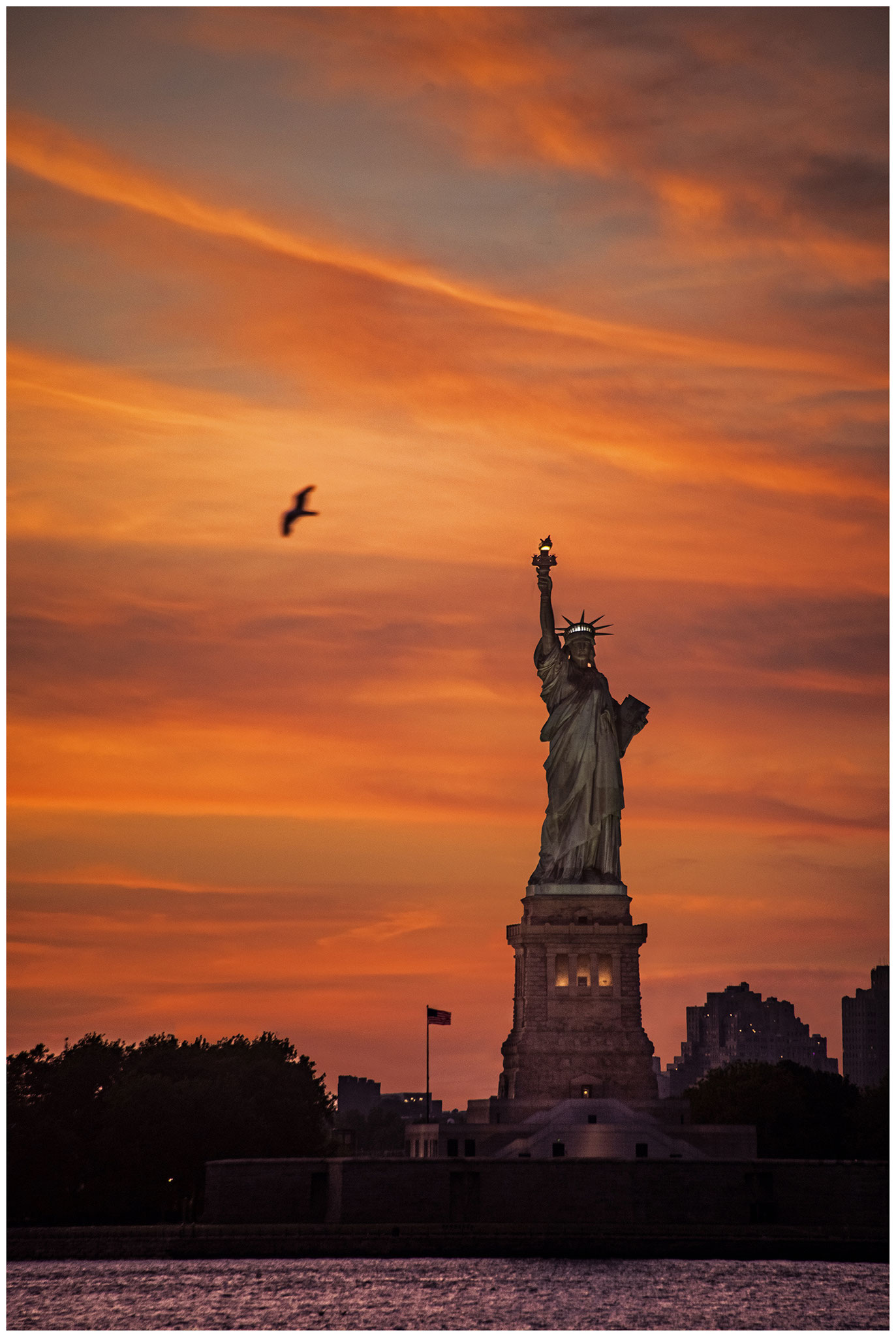 New Yorker Freiheitsstatue (Fahrt nach "Staten Island")