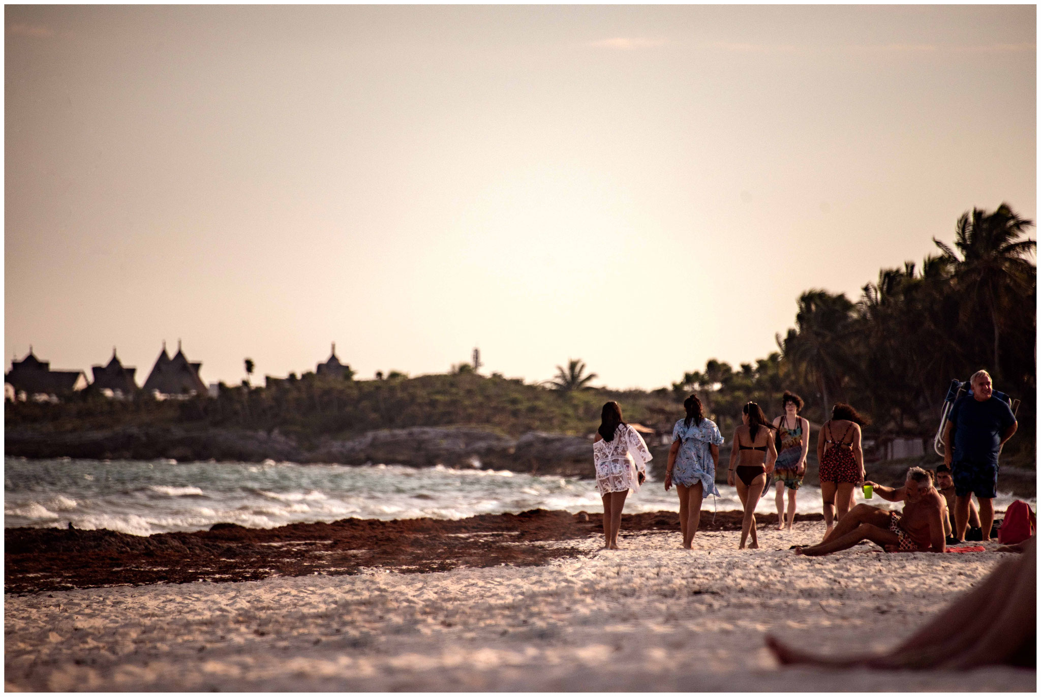 Am Strand in Tulum
