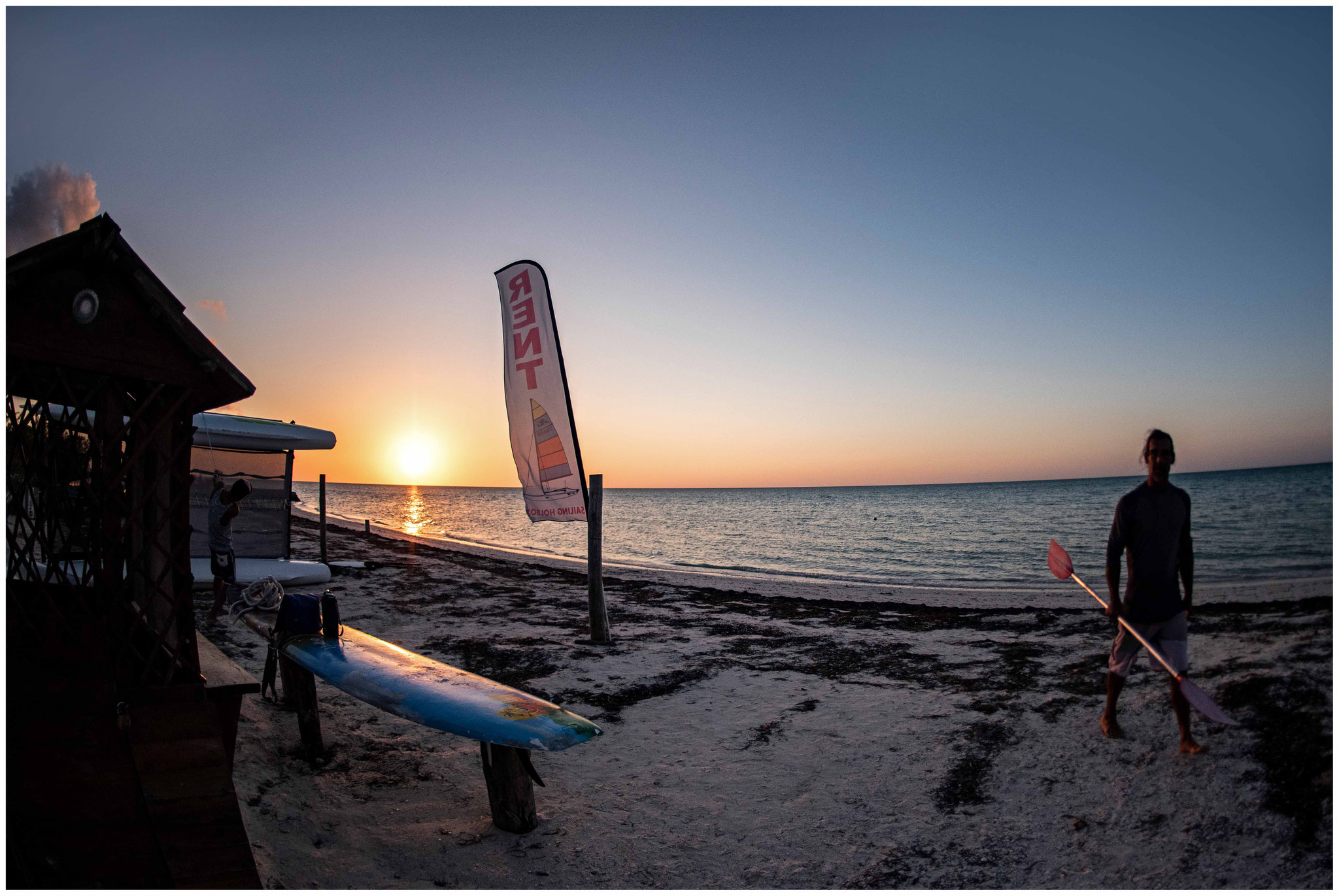 Start der "Nacht-Kayak-Tour" mit Jason