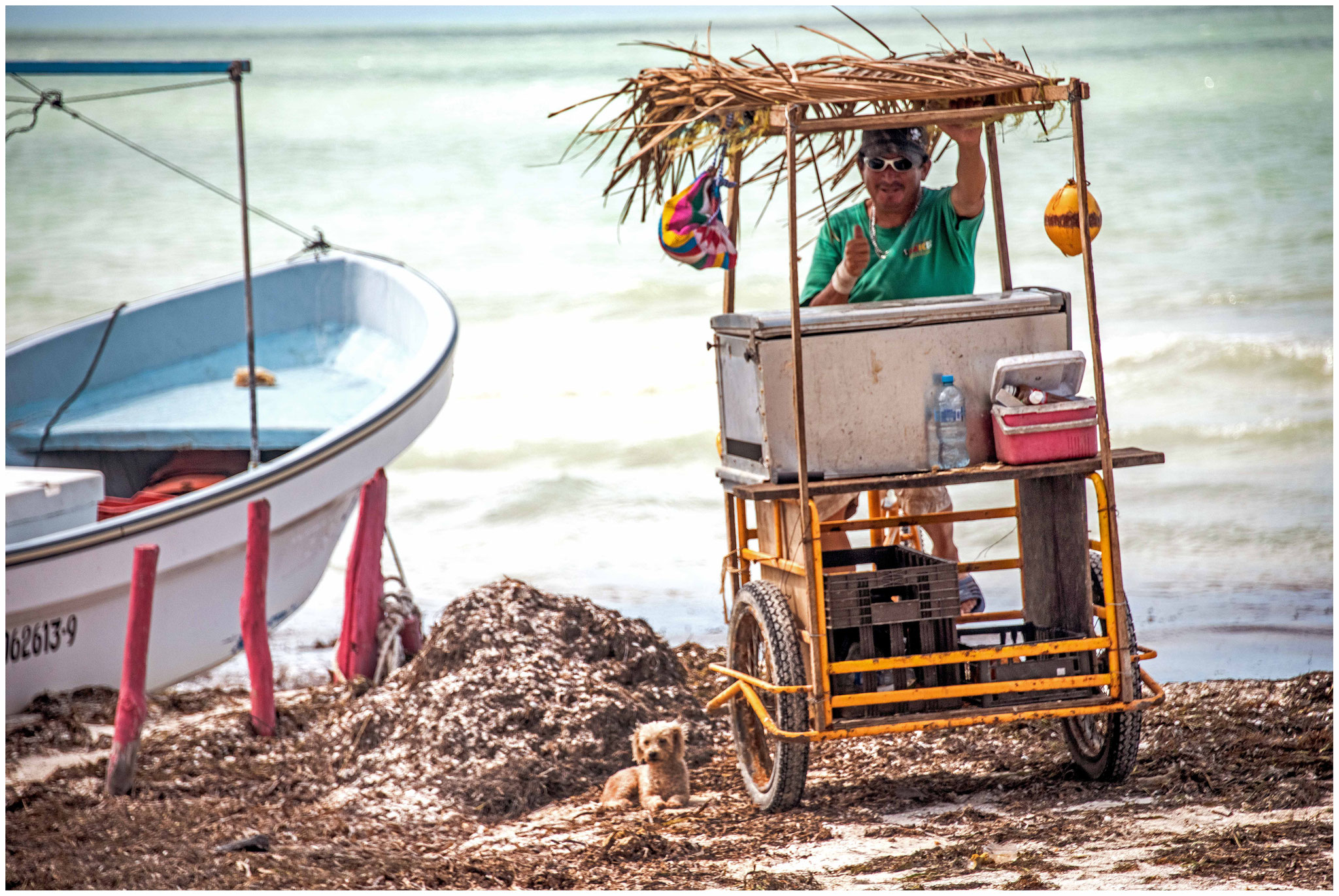 Am Strand auf Holbox