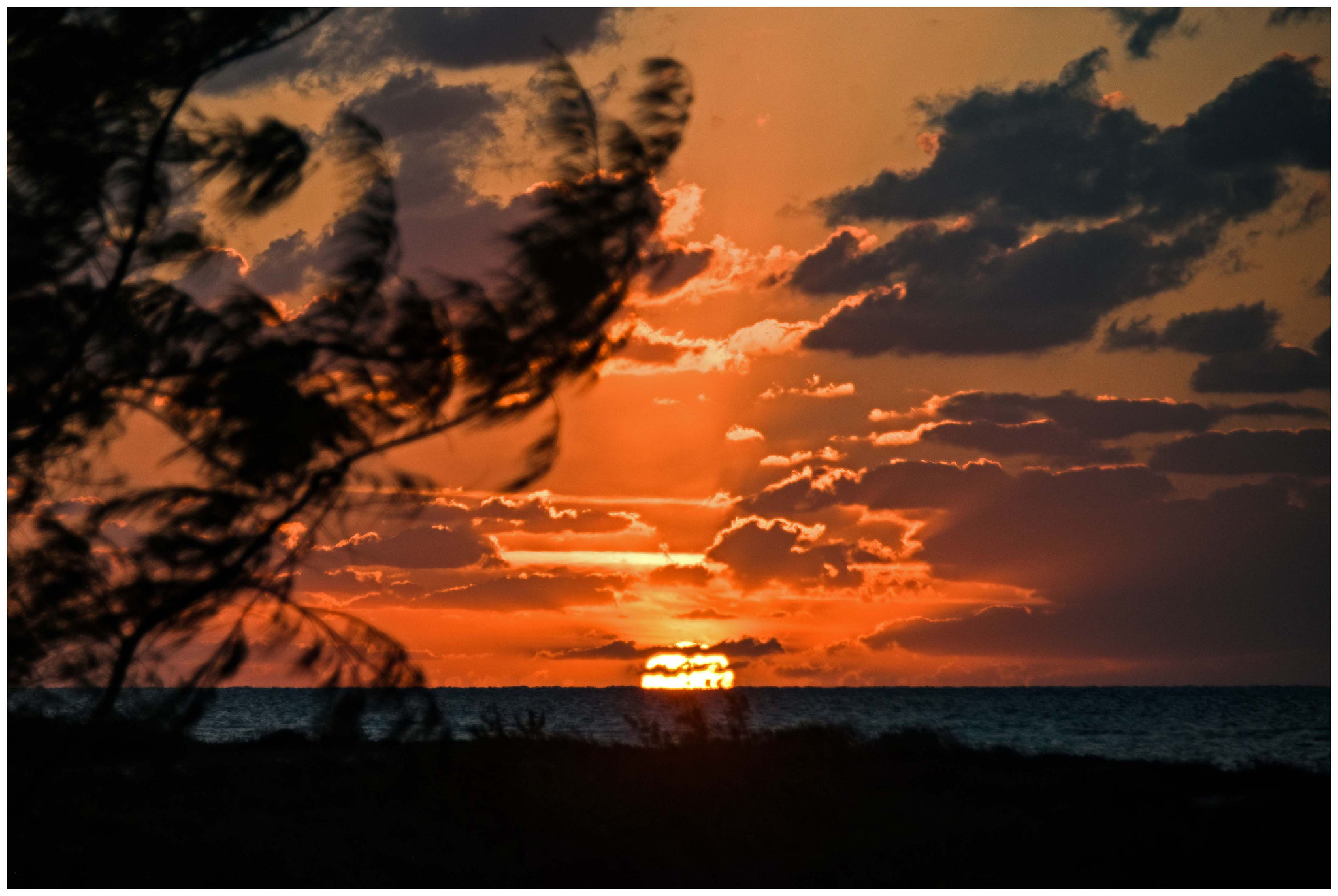 Einer der Sonnenuntergänge auf Holbox