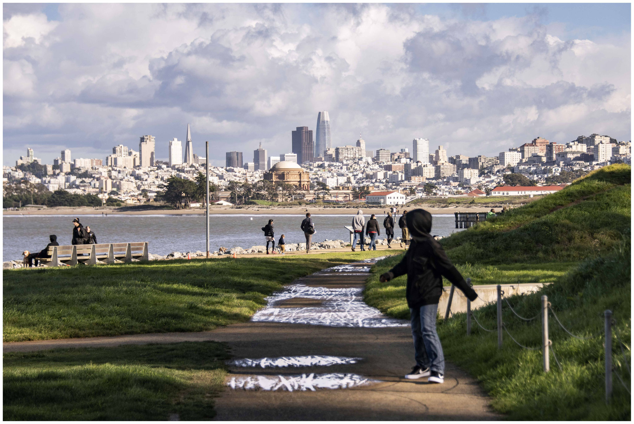 San Francisco aus Sicht des "Crissy Field" Parks 
