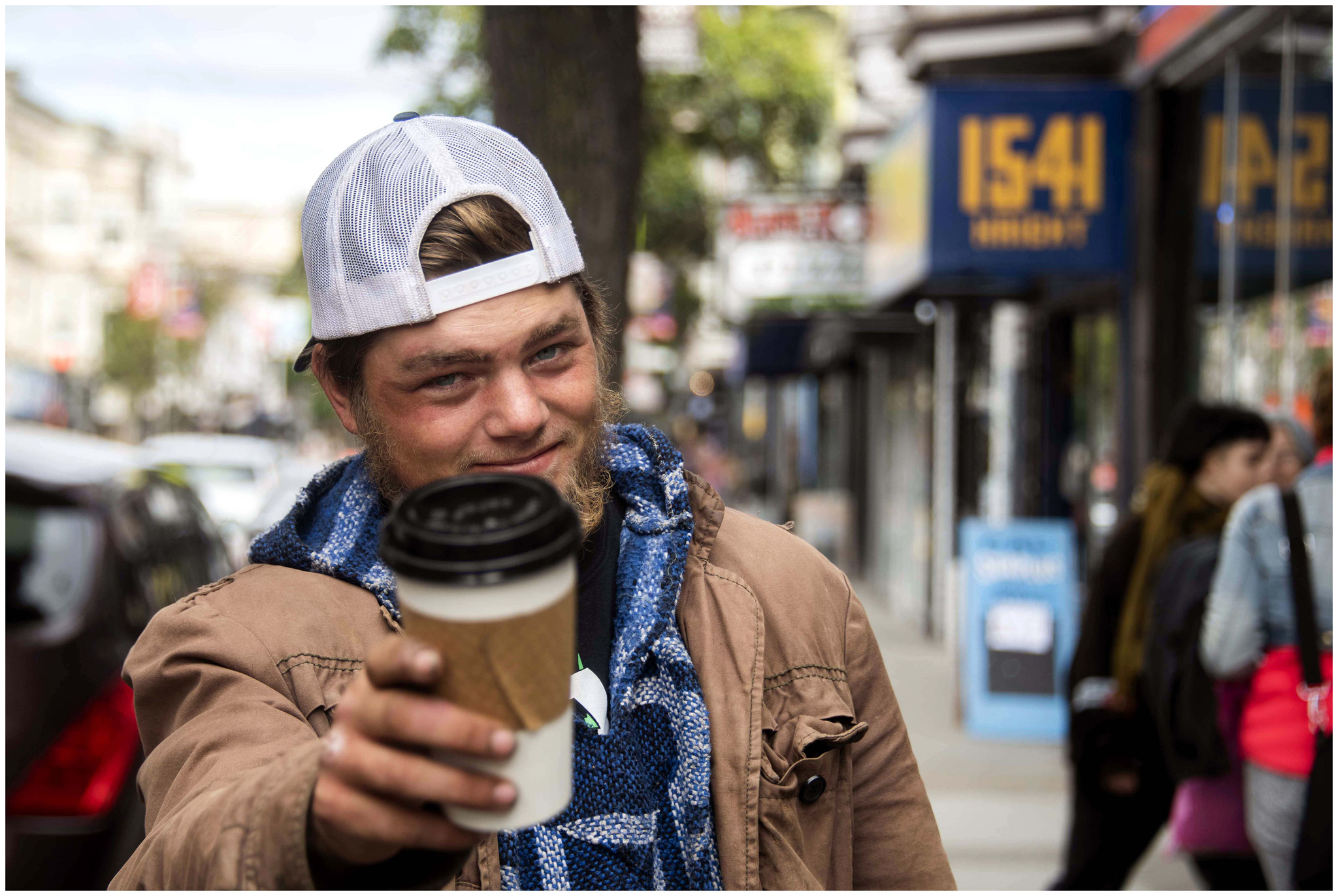 Leonardo Di Caprio von San Francisco, gesichtet in der Haight Street