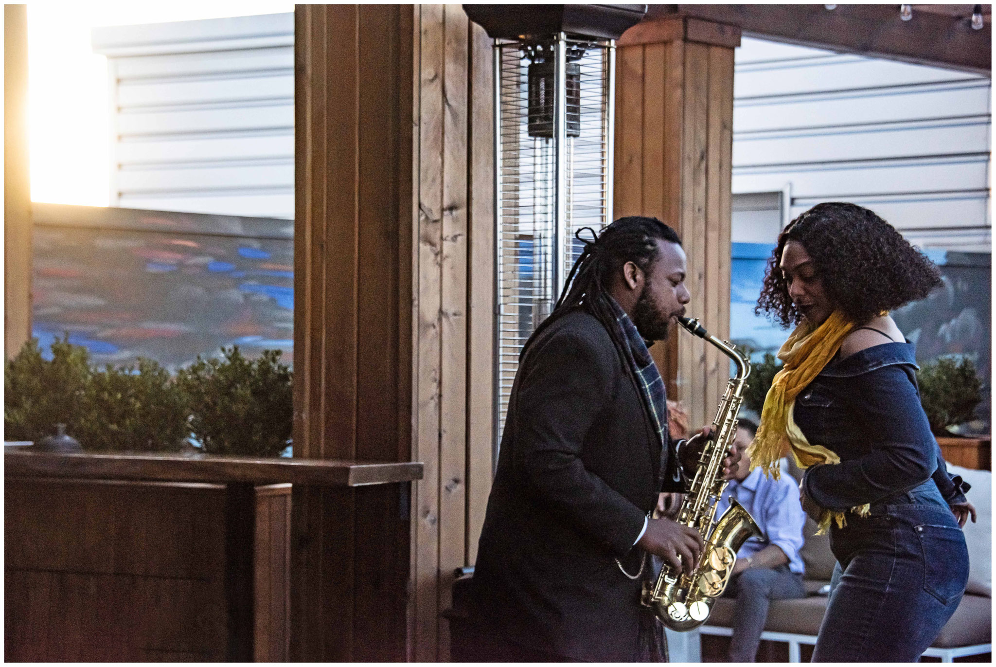 Jazz-Konzert in Rooftop-Bar