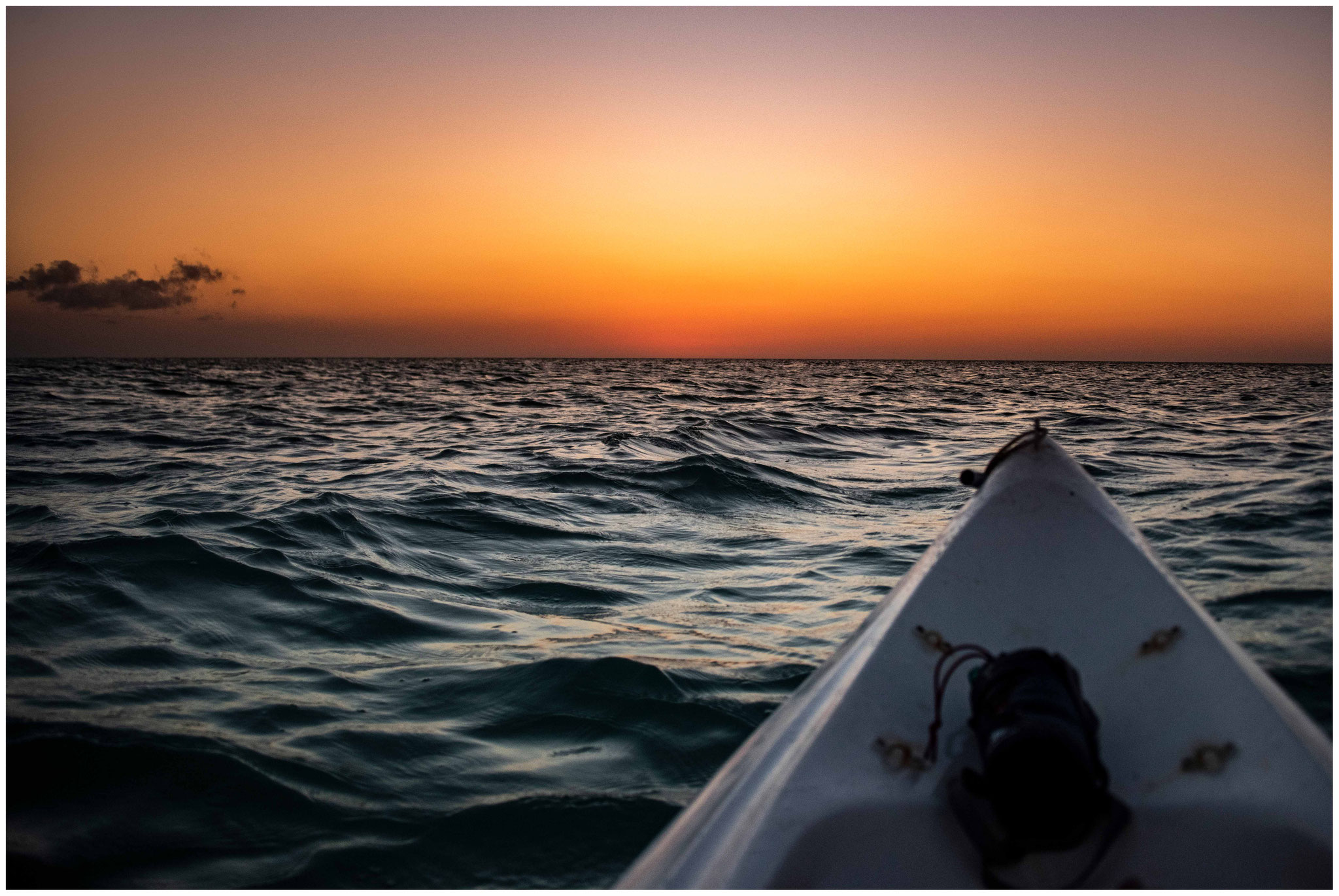 "Nacht-Kayak-Tour" in den Sonnenuntergang
