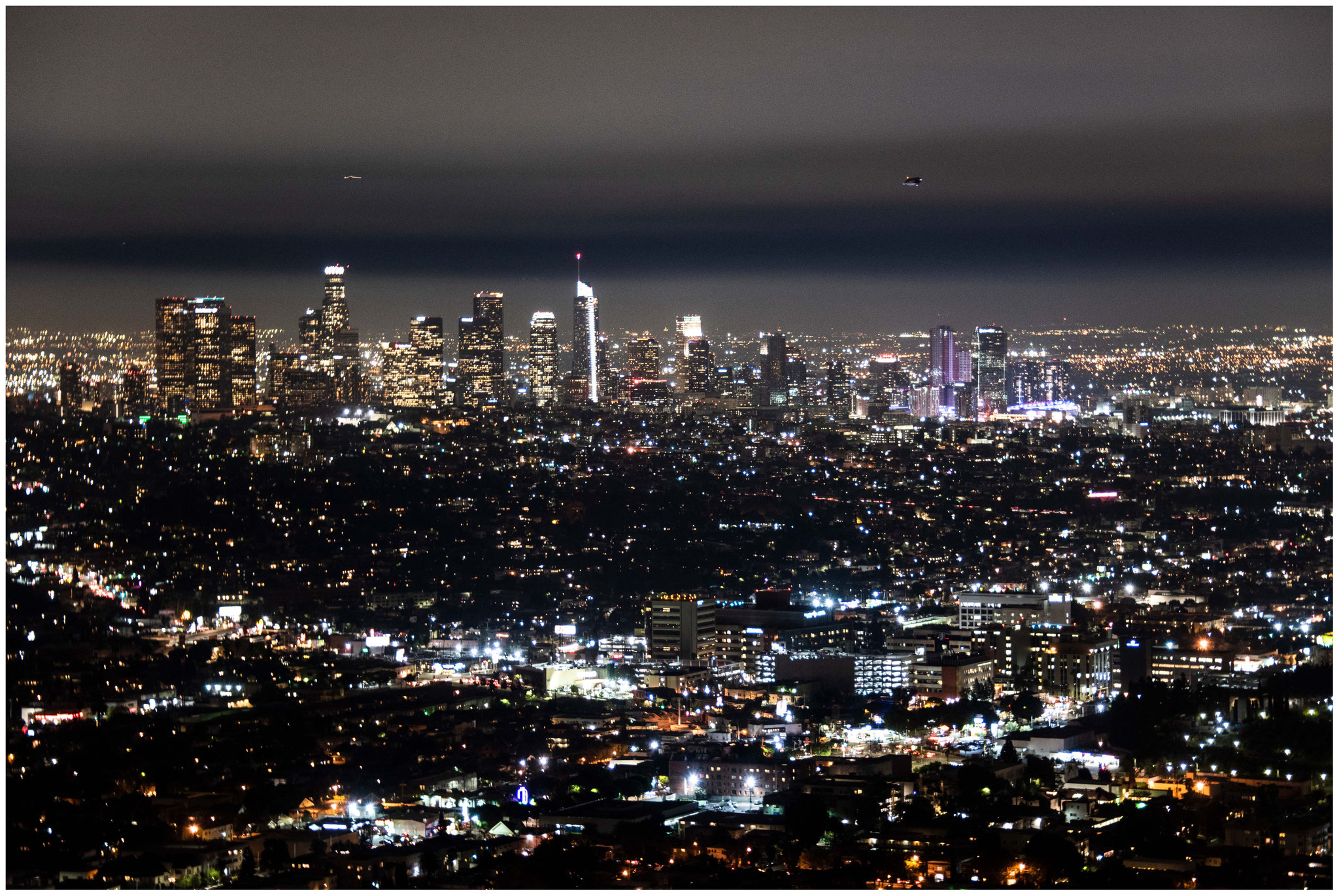 Aussicht vom "Griffith Park" abends
