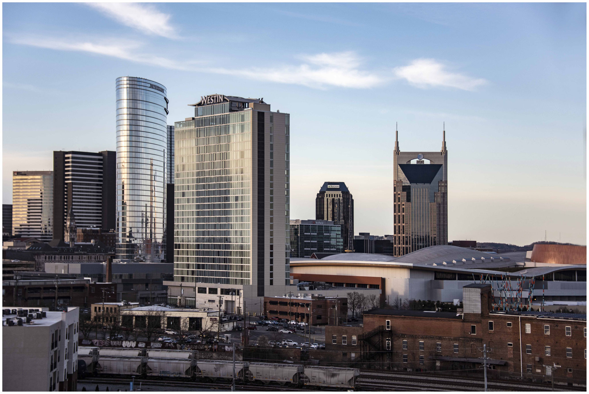Aussicht Nashville von "The Gulch"
