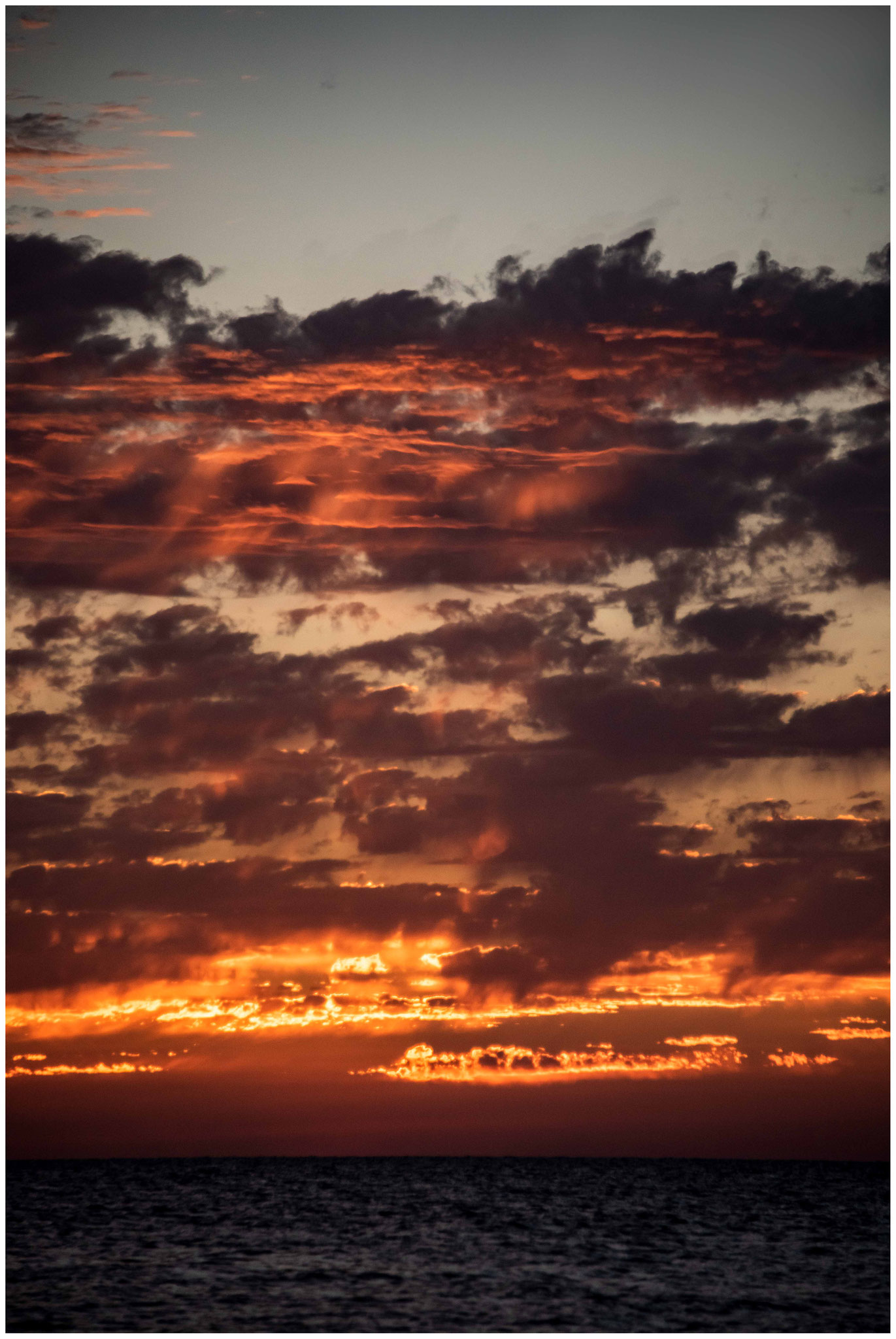 Einer der Sonnenuntergänge auf Holbox