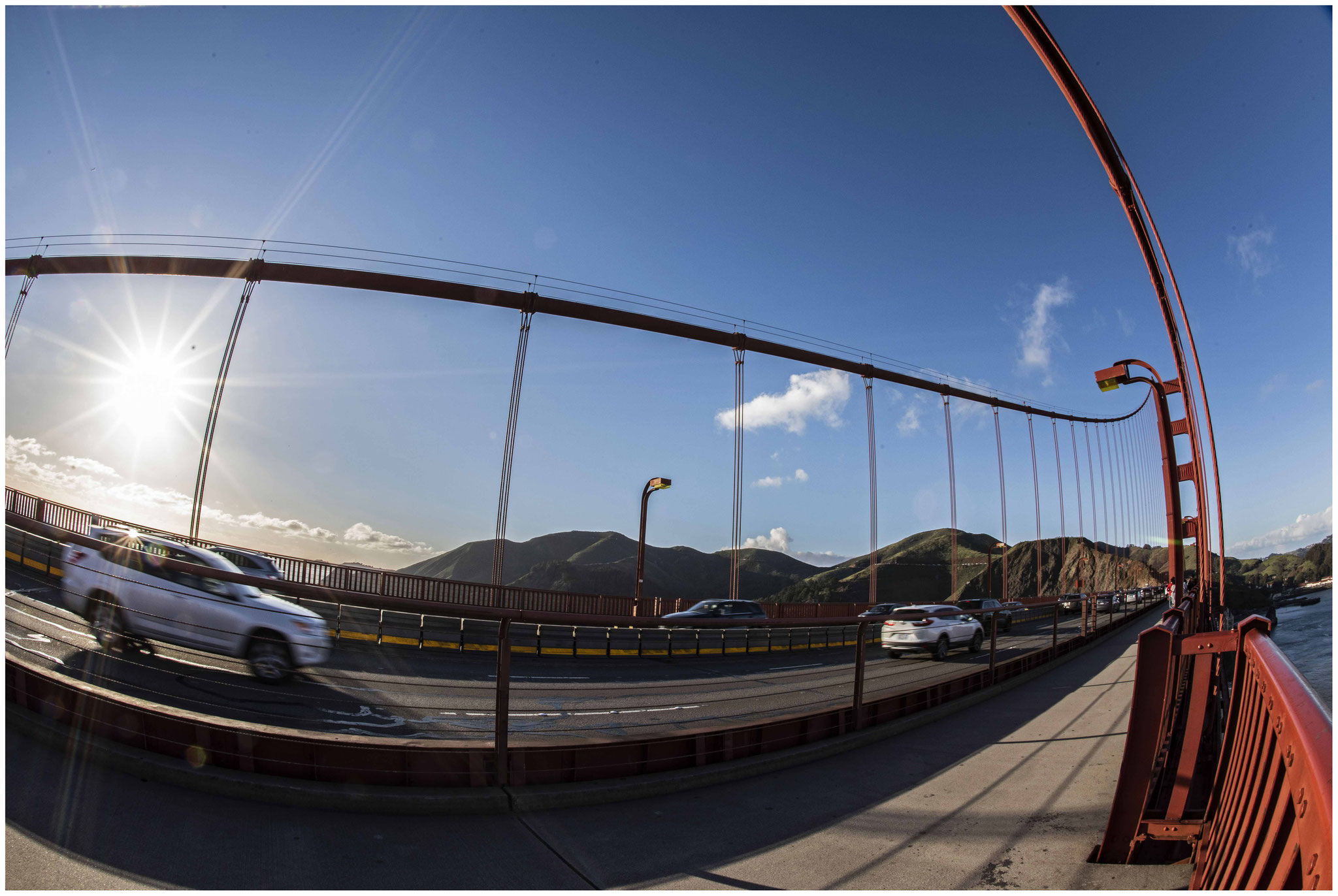 Auf der Golden Gate Bridge