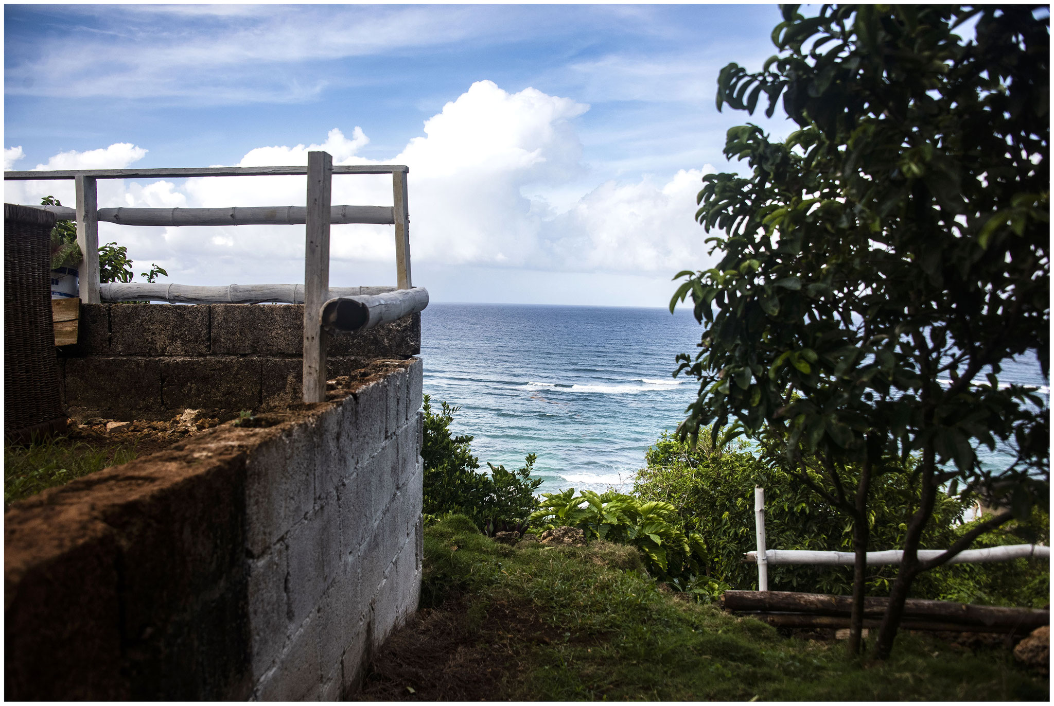 Aussicht von Andre's Wohnung in Long Bay