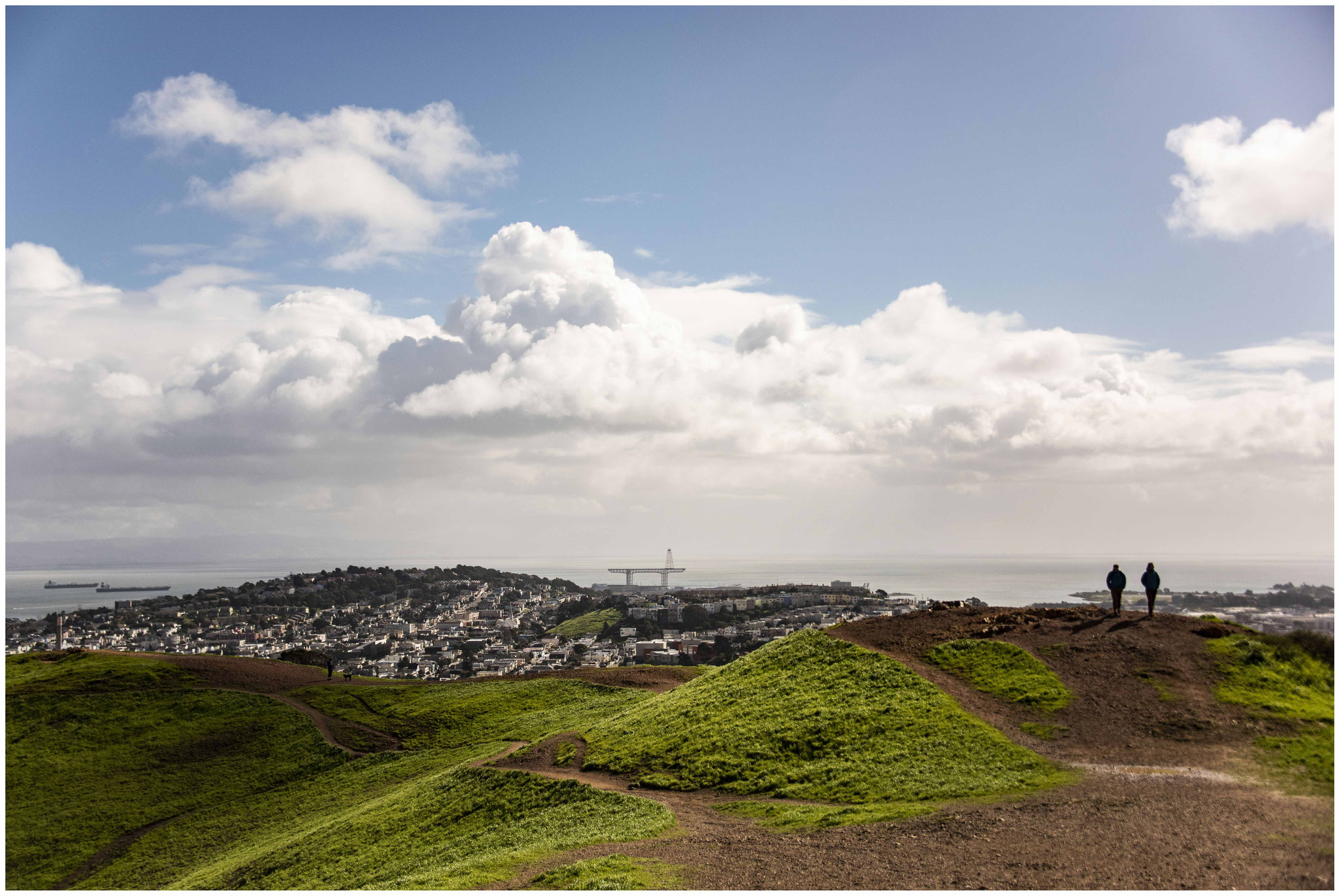 Aussicht über San Francisco vom "Bernal Heights Park"