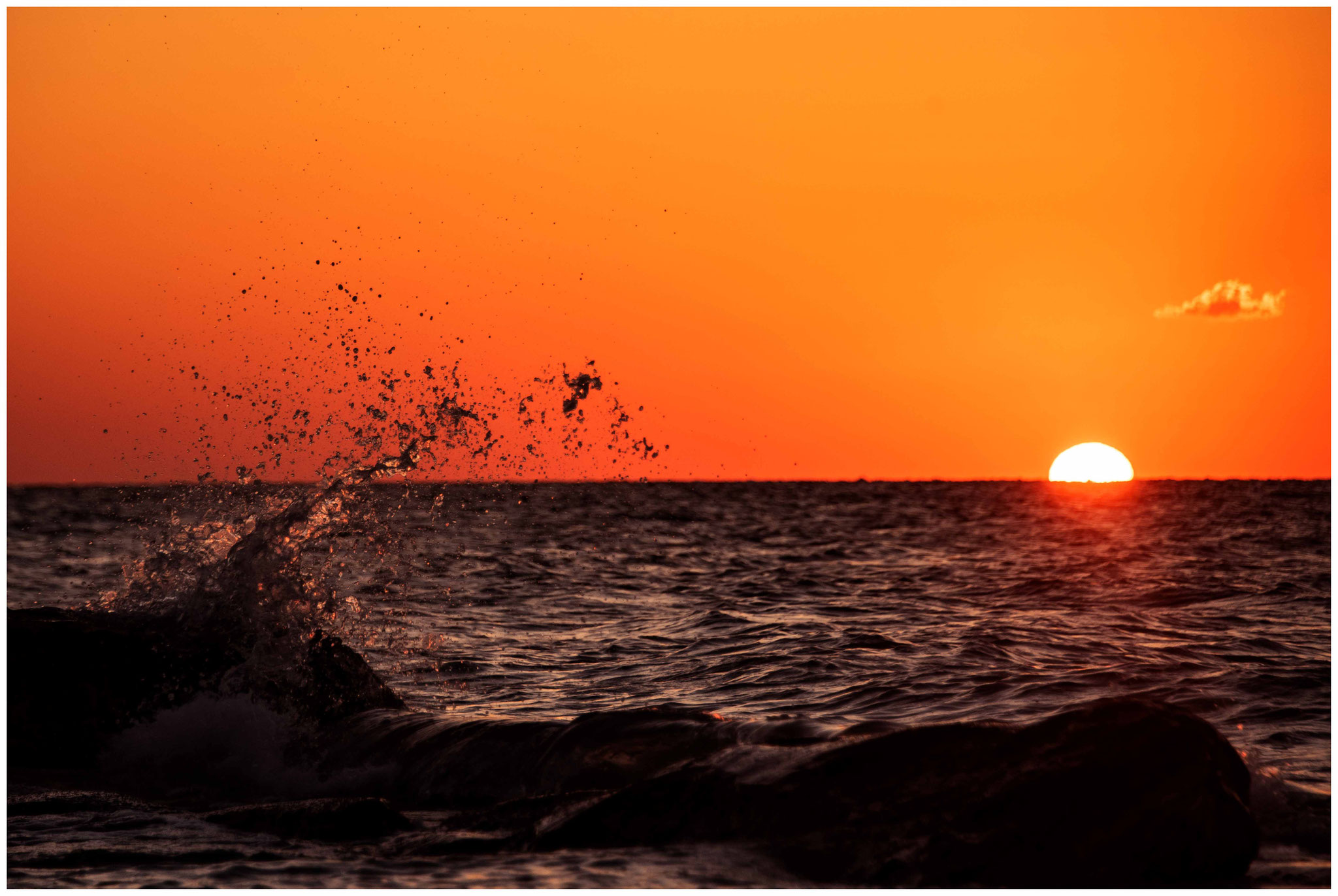 Einer der Sonnenuntergänge auf Holbox