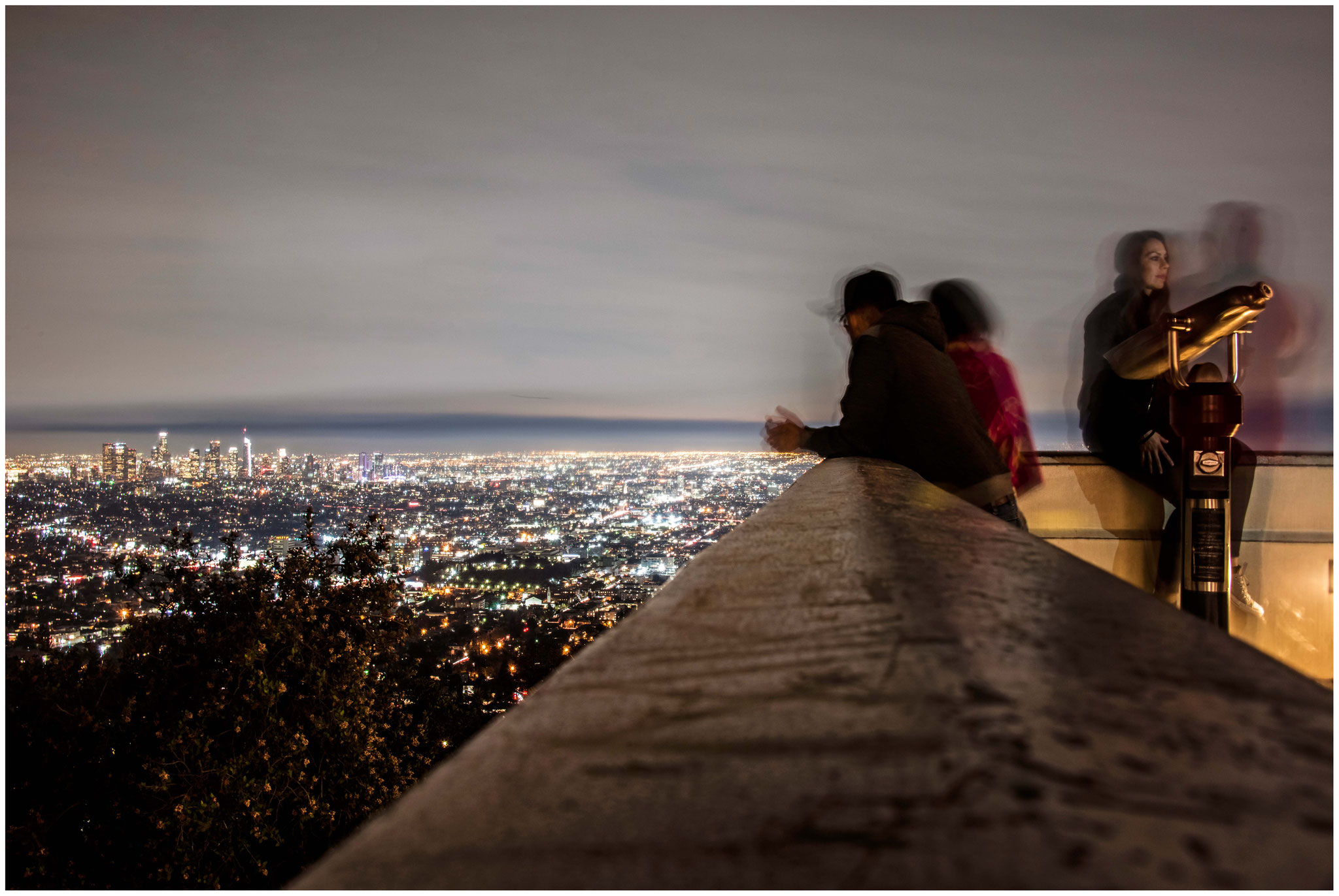 Aussicht vom "Griffith Park" abends