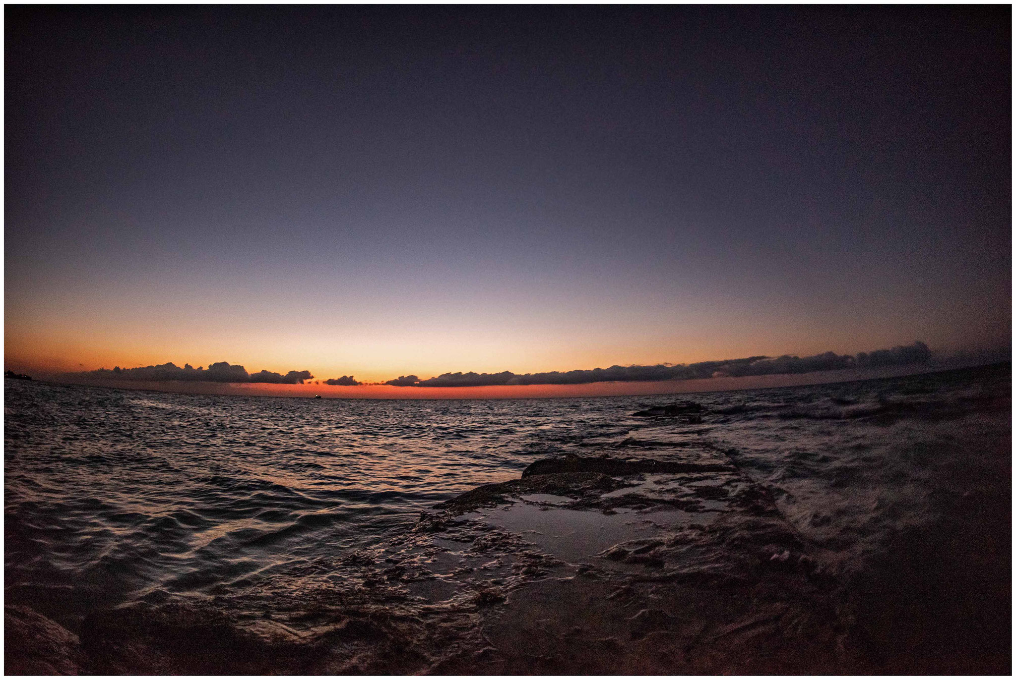 Einer der Sonnenuntergänge auf Holbox