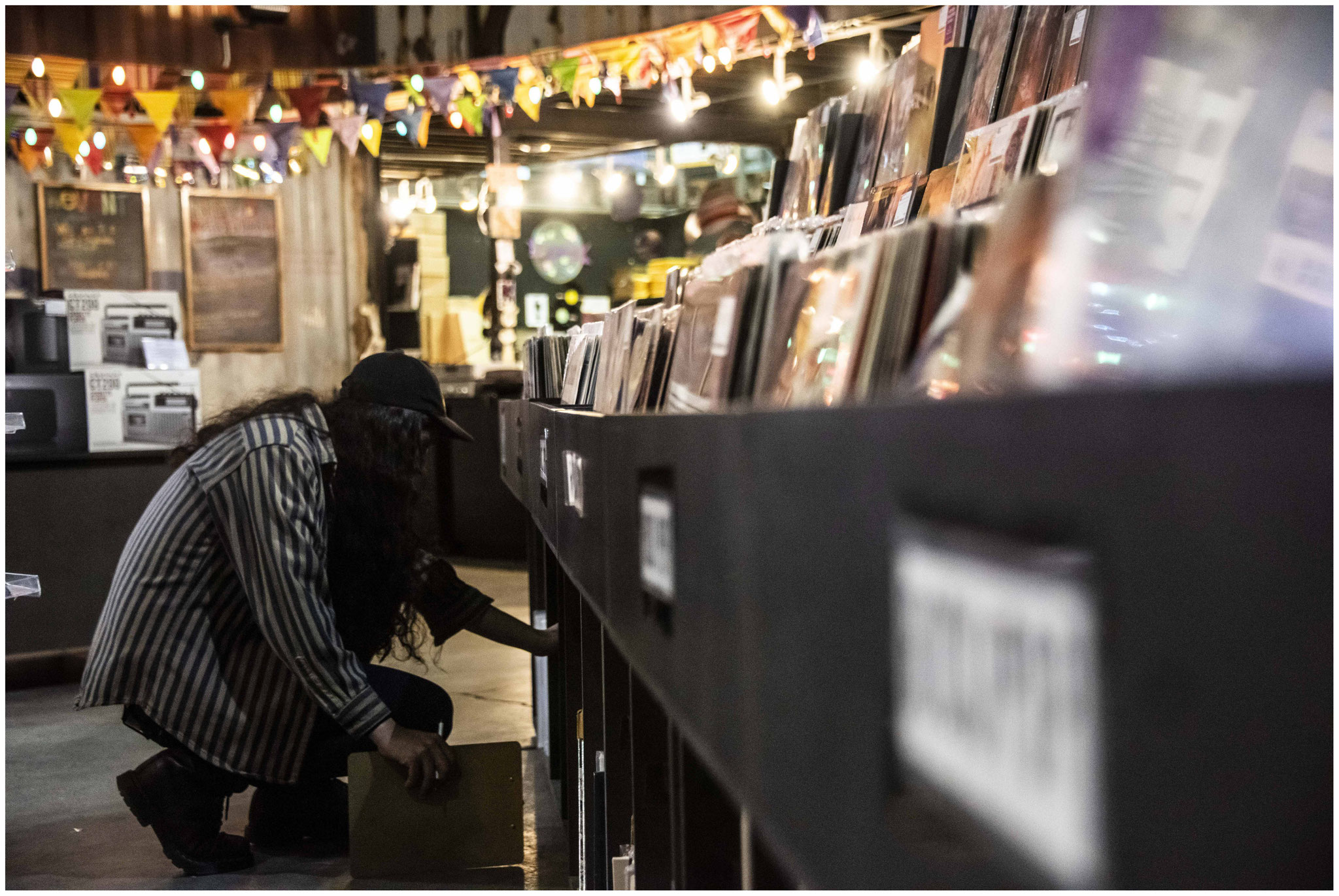 "Bowery Presents Live Music" Musik- und Plattengeschäft in Williamsburg