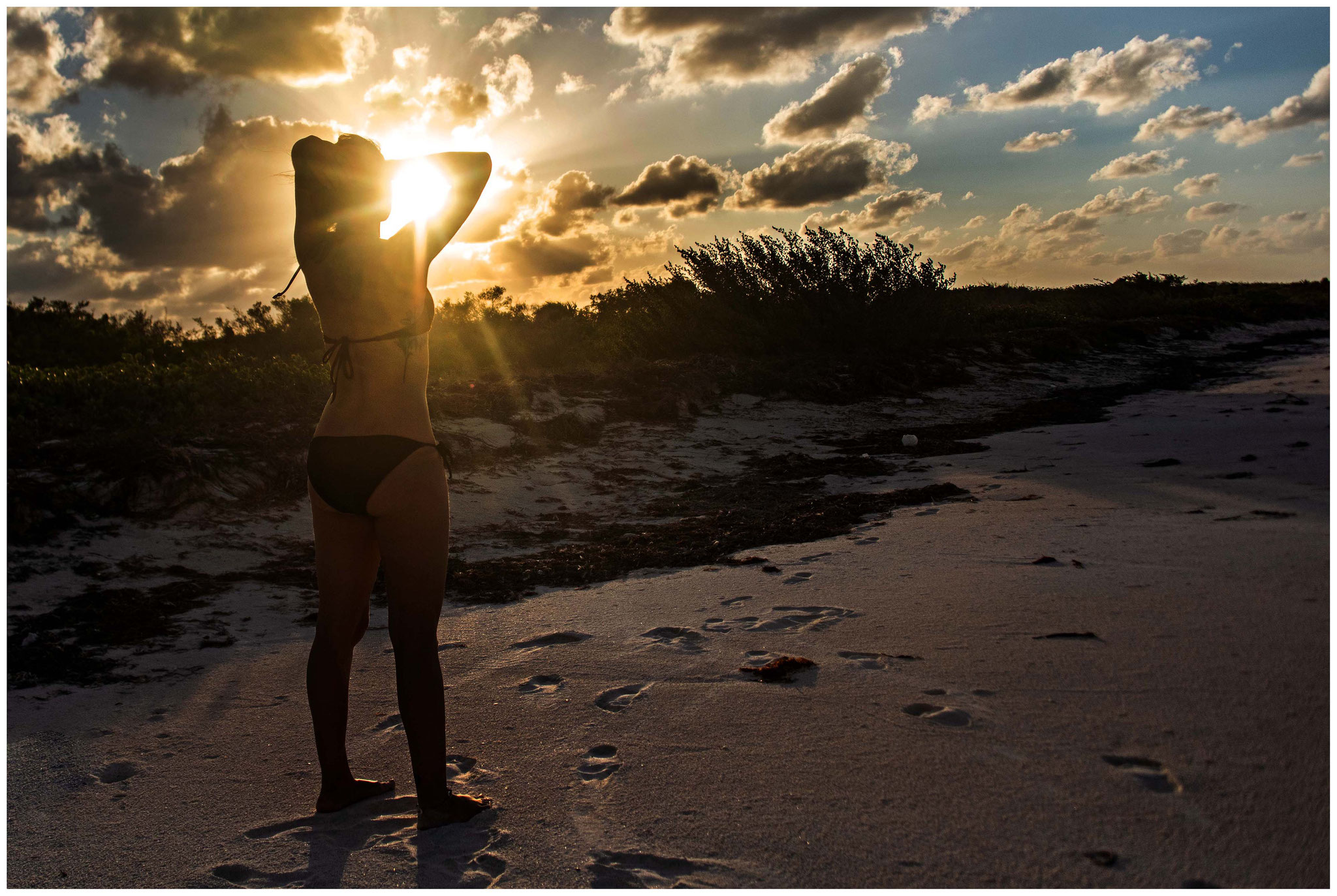 Einer der Sonnenuntergänge auf Holbox