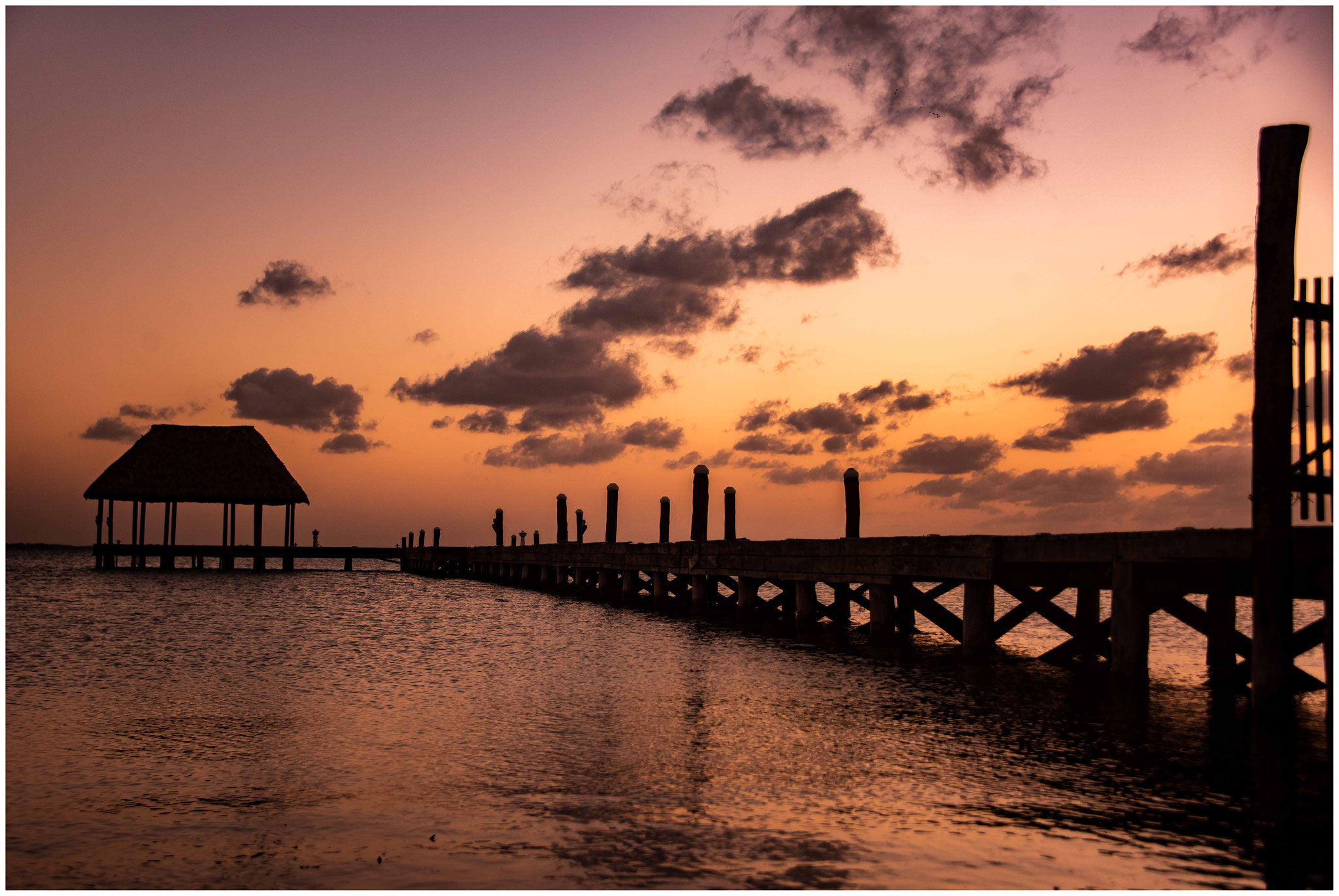 Einer der Sonnenuntergänge auf Holbox
