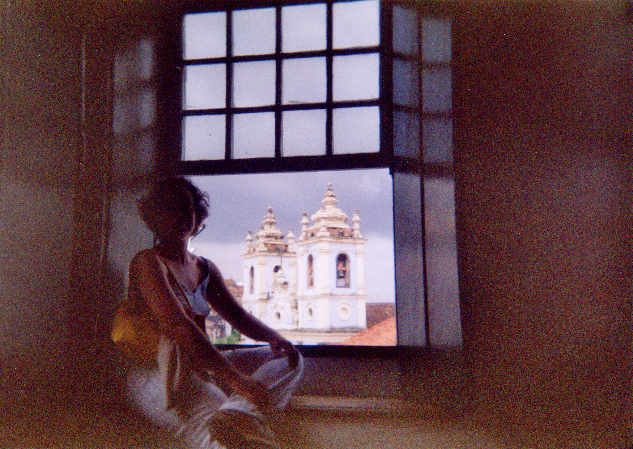 Carmen Ros en la casa de Jorge Amado, Salvador de Bahía, Brasil