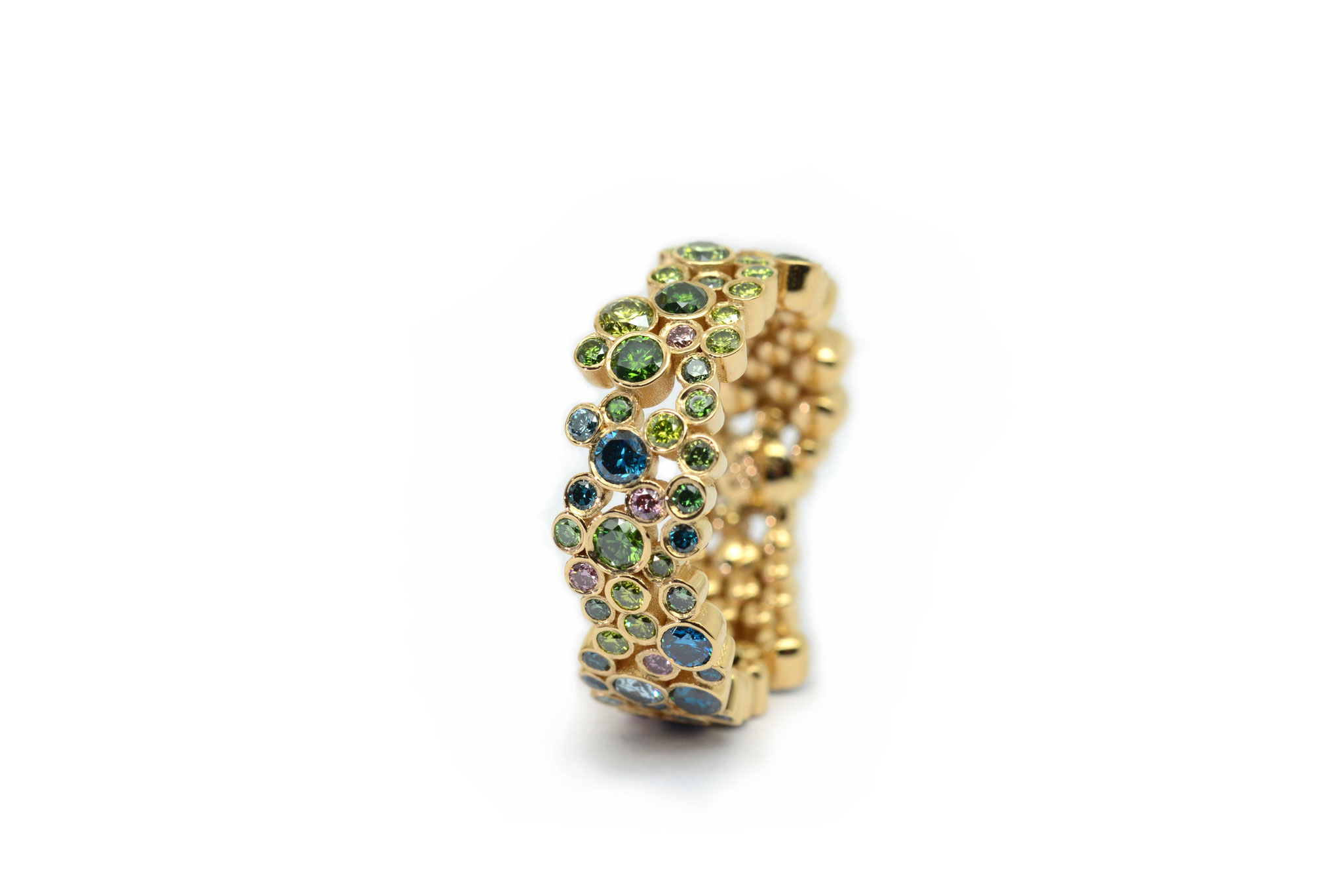 750/ooo Rose Gold. 2,22ct Brillanten. 