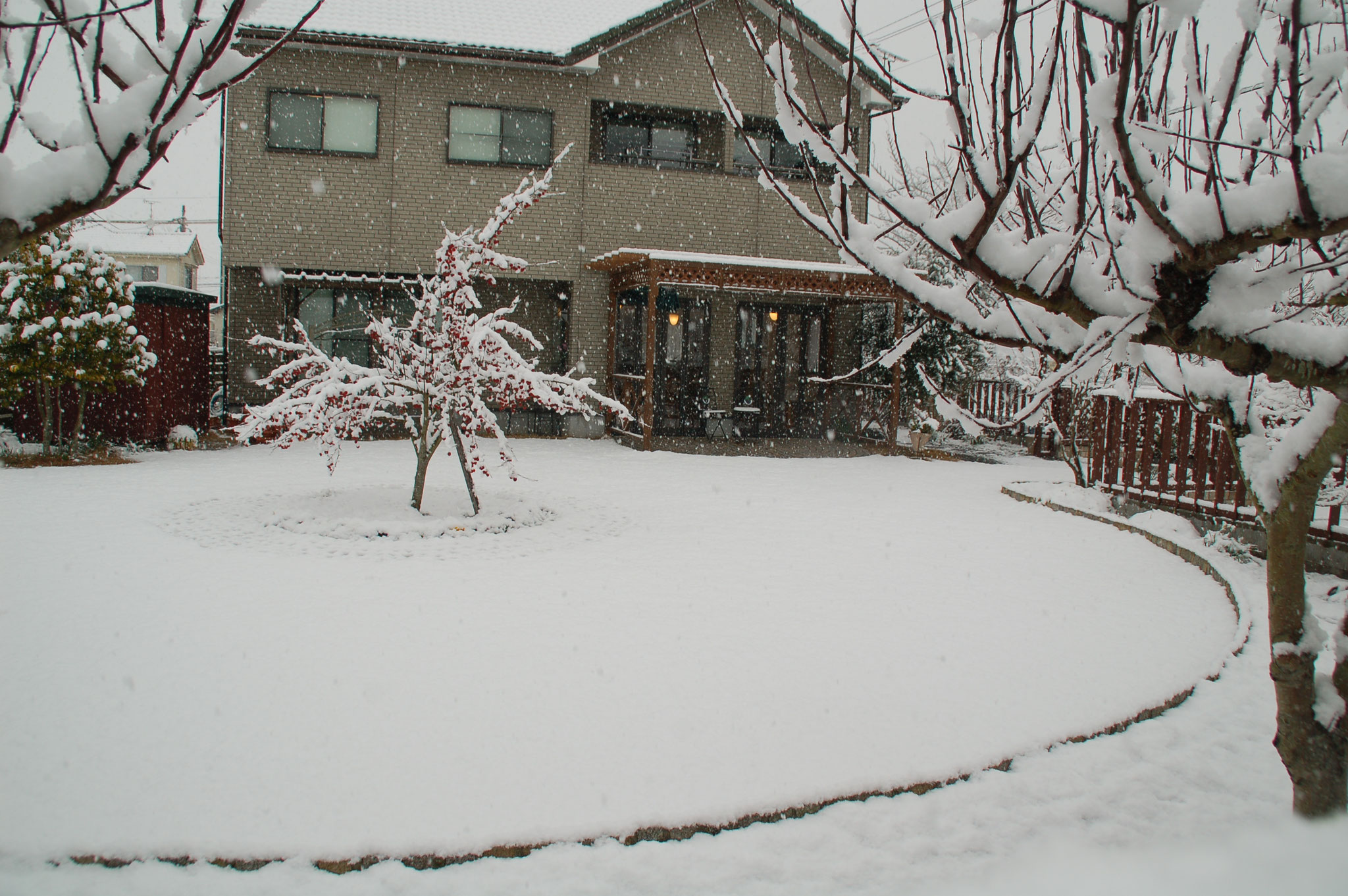 雪景色の中