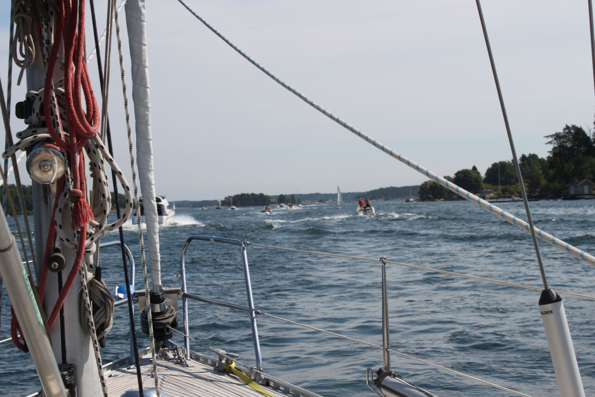 Sommerferien in Schweden: das Fahrwasser gleicht einer Autobahn
