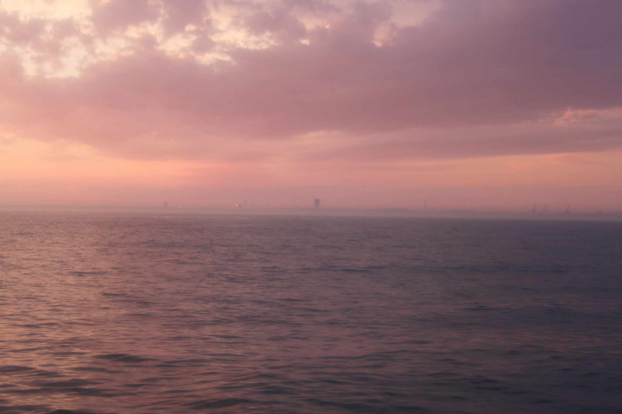 Helligkeit um 03:30 Uhr- Klaipeda in Sicht :-)
