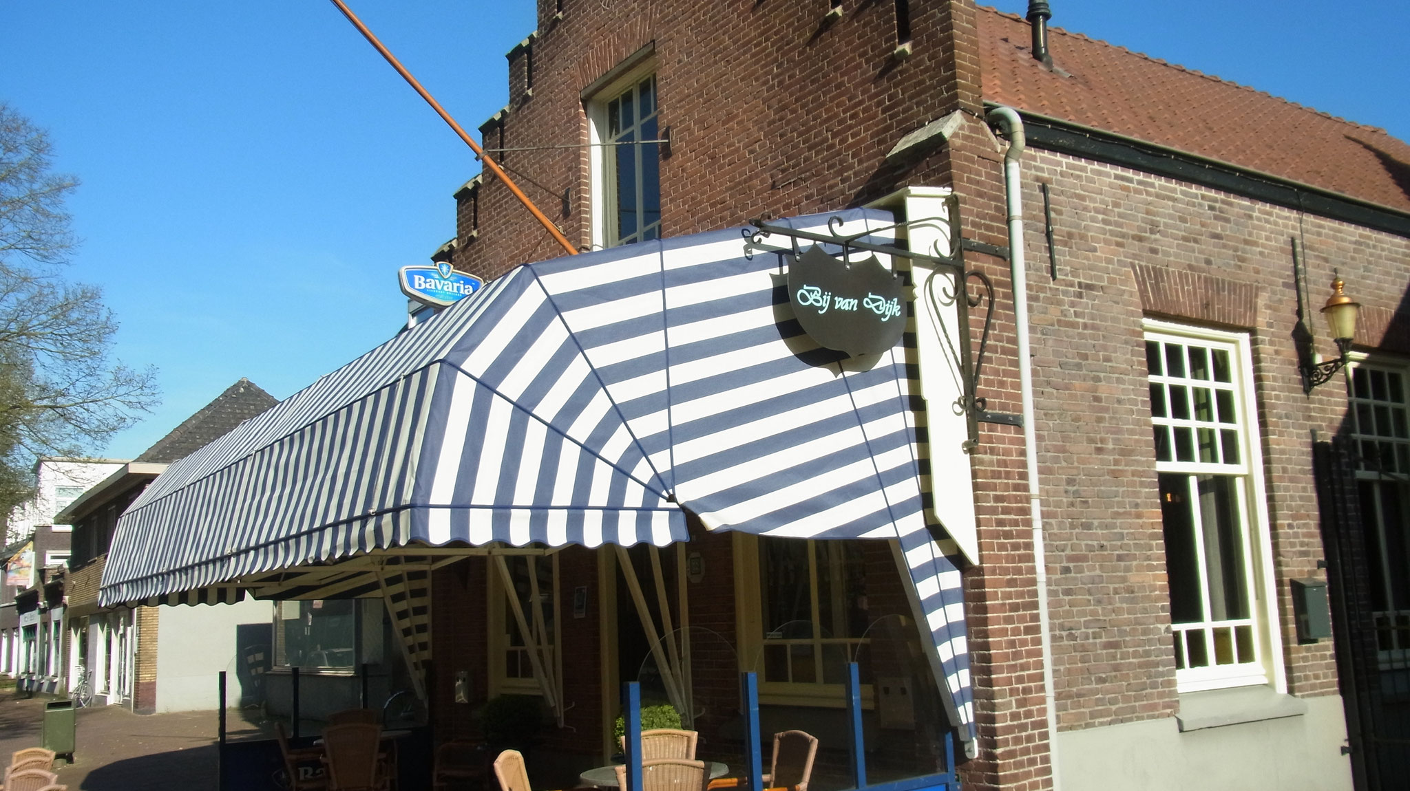 Café zaal Bij van Dijk Nieuw luifeldoek