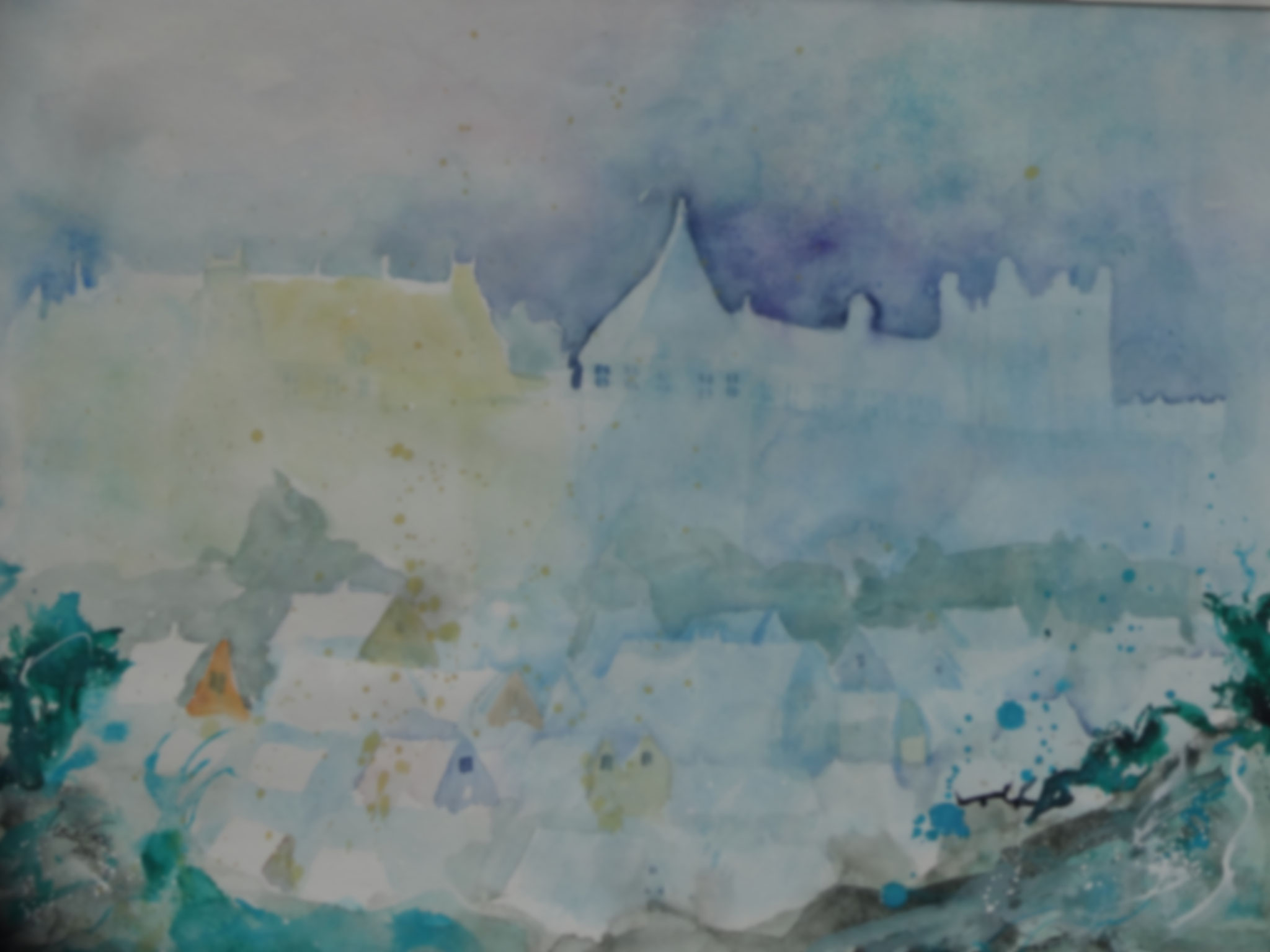 fable-castle Bad Bentheim (Technik: Aquarell )