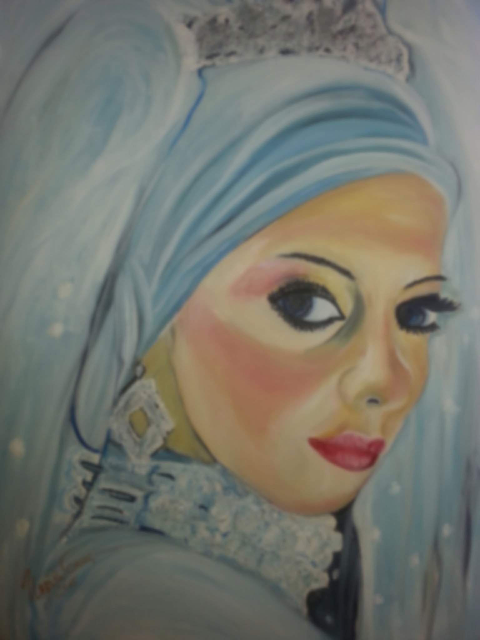 Arabian Princess   ( Technik: Acryl/Öl      Leinwand: 1,20 m X 90 cm)