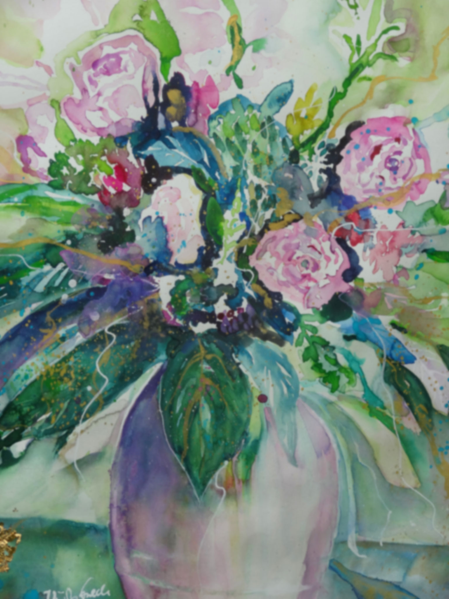 Flower-Portrait       (Technik: Aquarell)