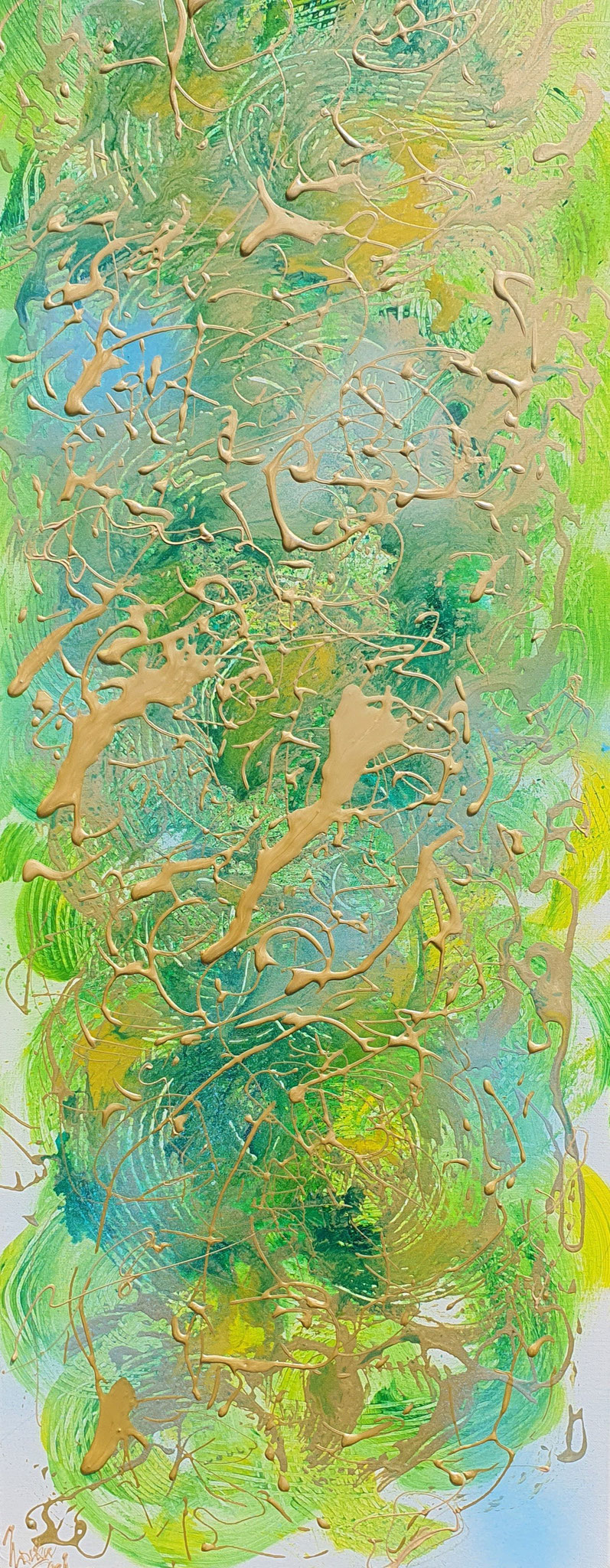 Summerbreeze   (Technic: Acryl/Mixed Media on Canvas 40 X 120 X 1,5 cm)