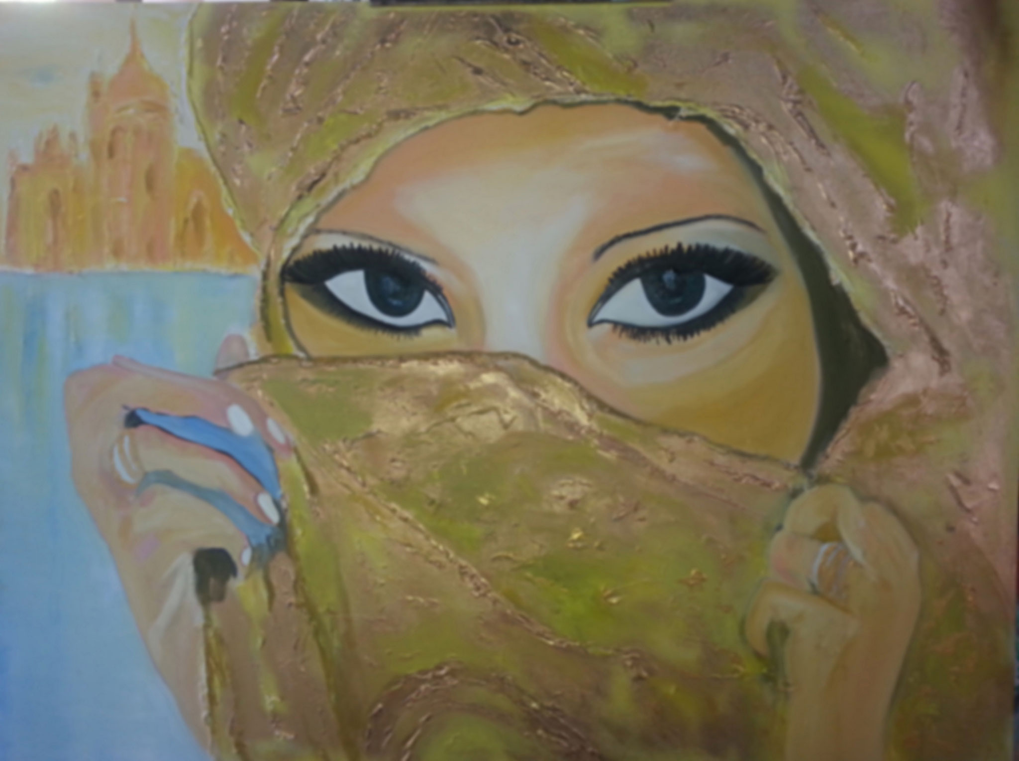 Exclusive of Abu Dhabi    (Technik: Acryl/Mixed Media   Leinwand: 1,20 m X 90 cm)