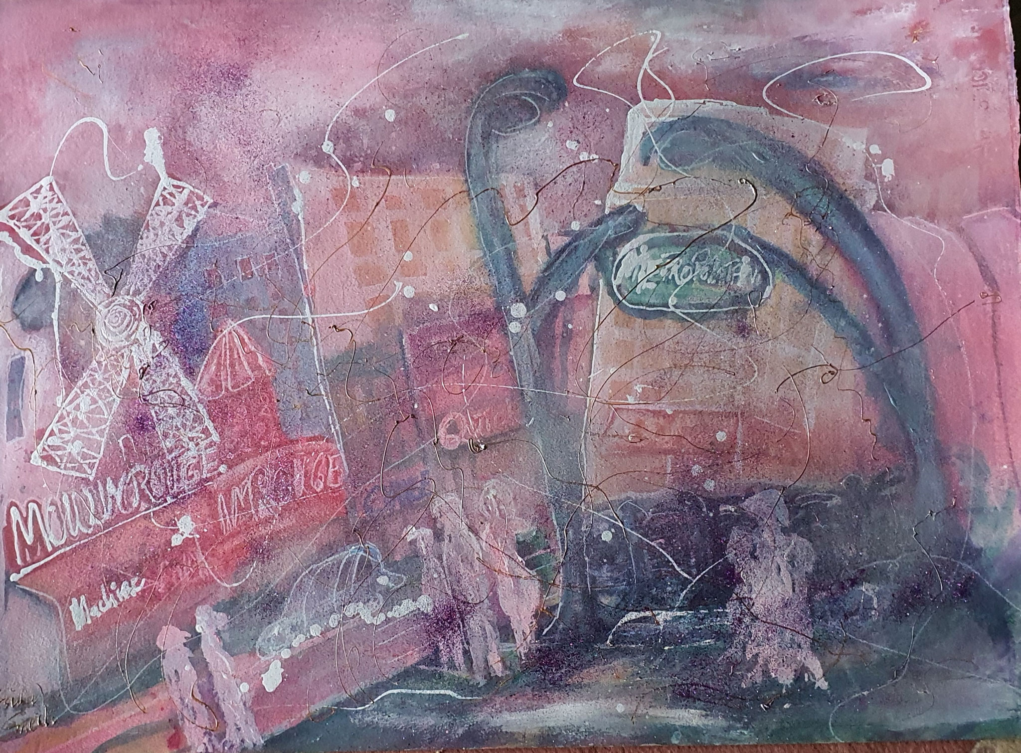 Mixed Media on Paper (Fabriano) 76 X 56 X 02 cm