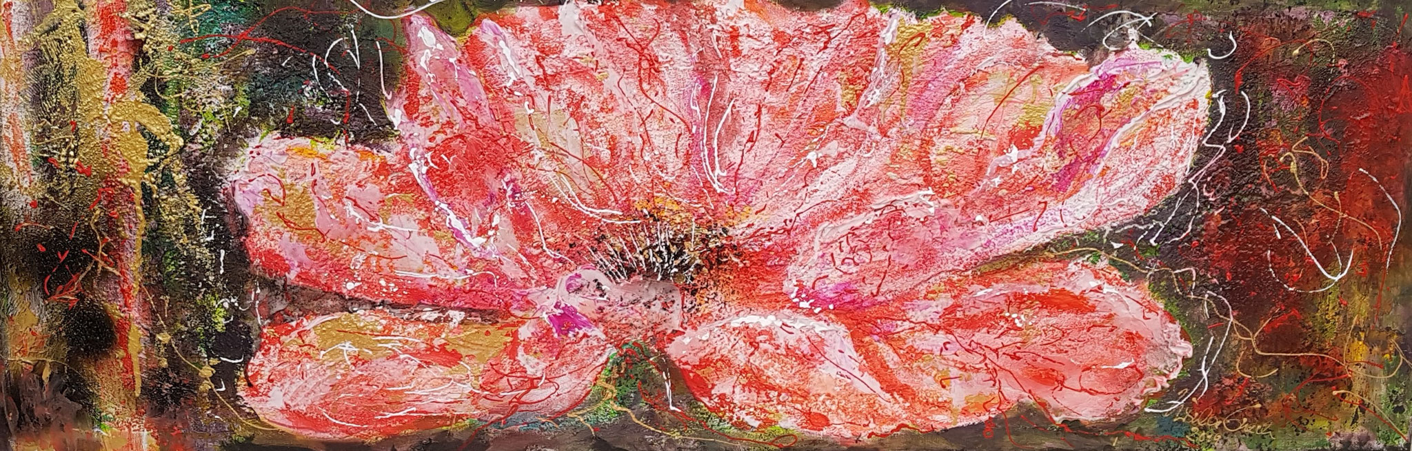 Someone like you (Technik: Acryl/ Mixed Media auf Leinwand 40 X 120 X 1,5 cm)