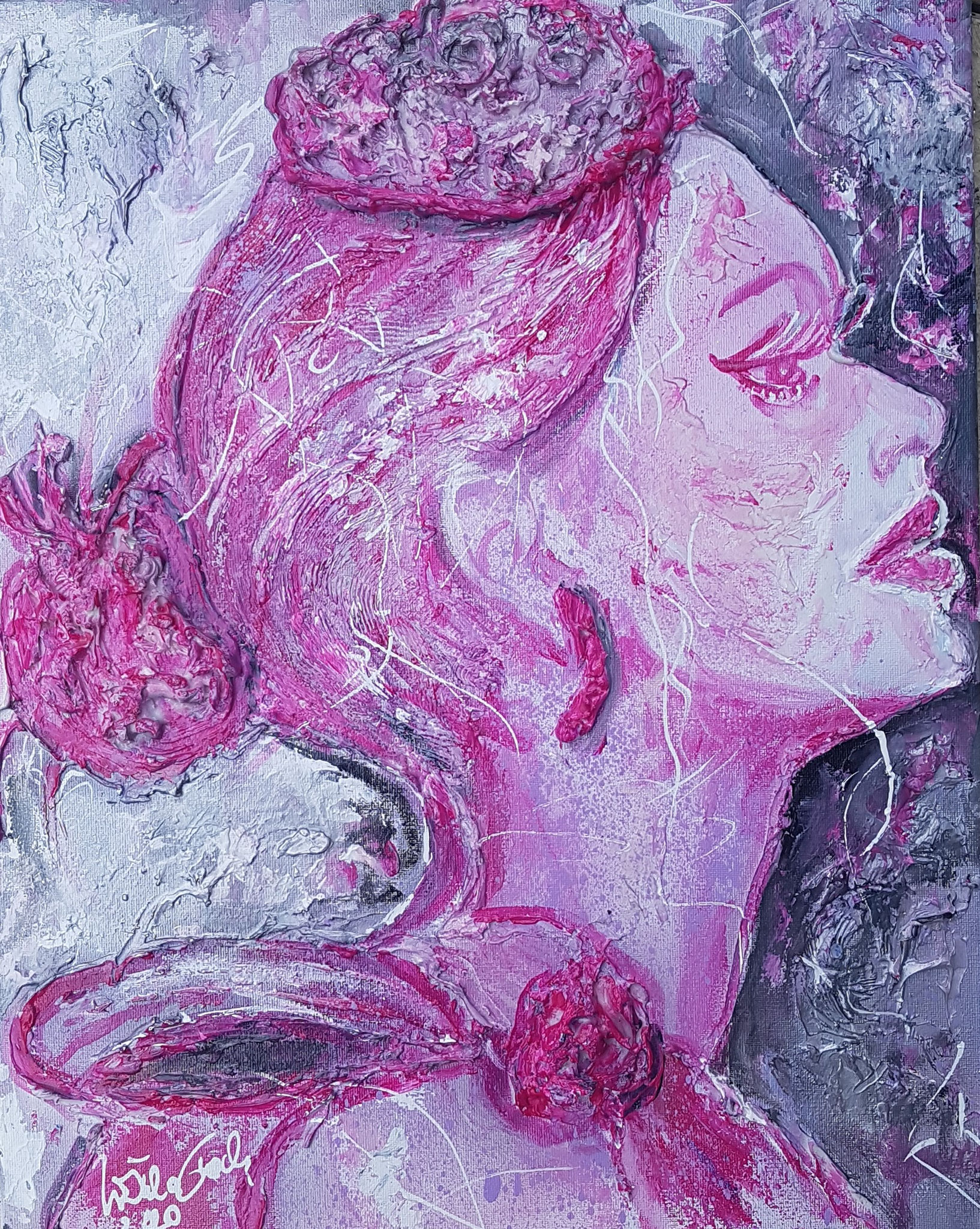 On the way to the Walk of Fame (Technic: Acryl, Mixed Media, 40 X 50 X 1,5 cm on Canvas) 
