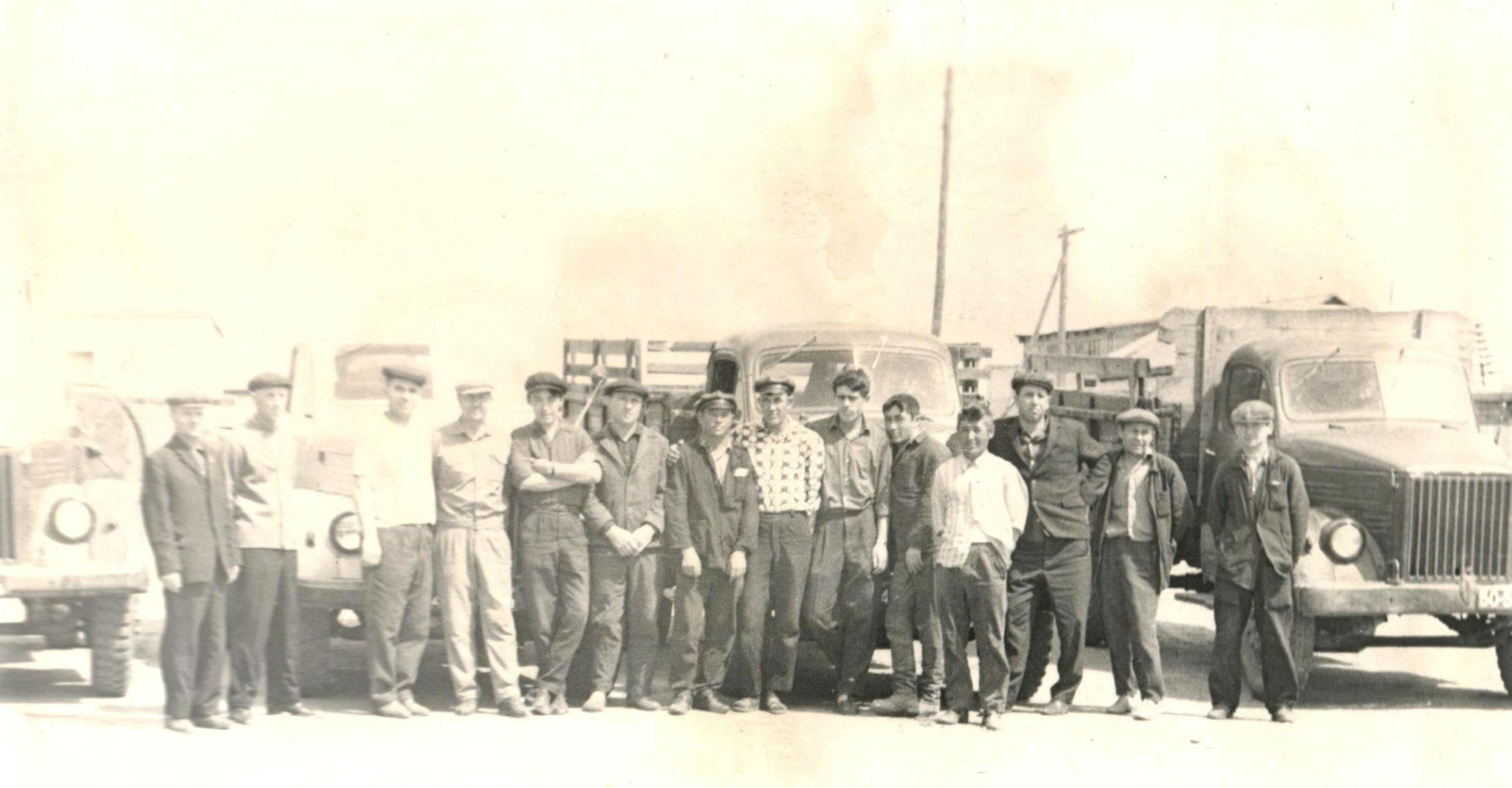 Май 1970 год водители совхоза Боровой