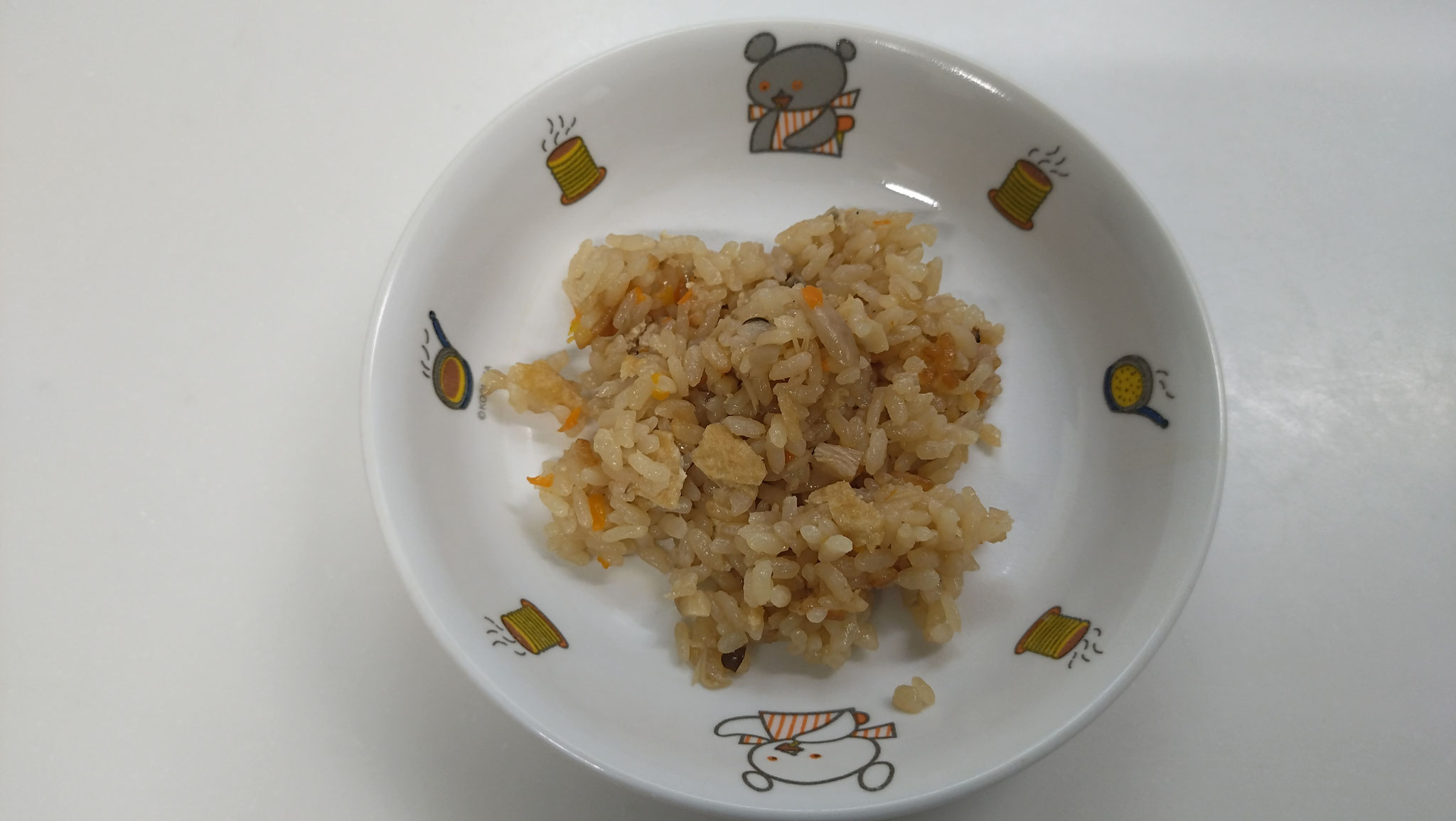 おやつできのこご飯にしていただきました！　秋の実りが嬉しい時期ですね。