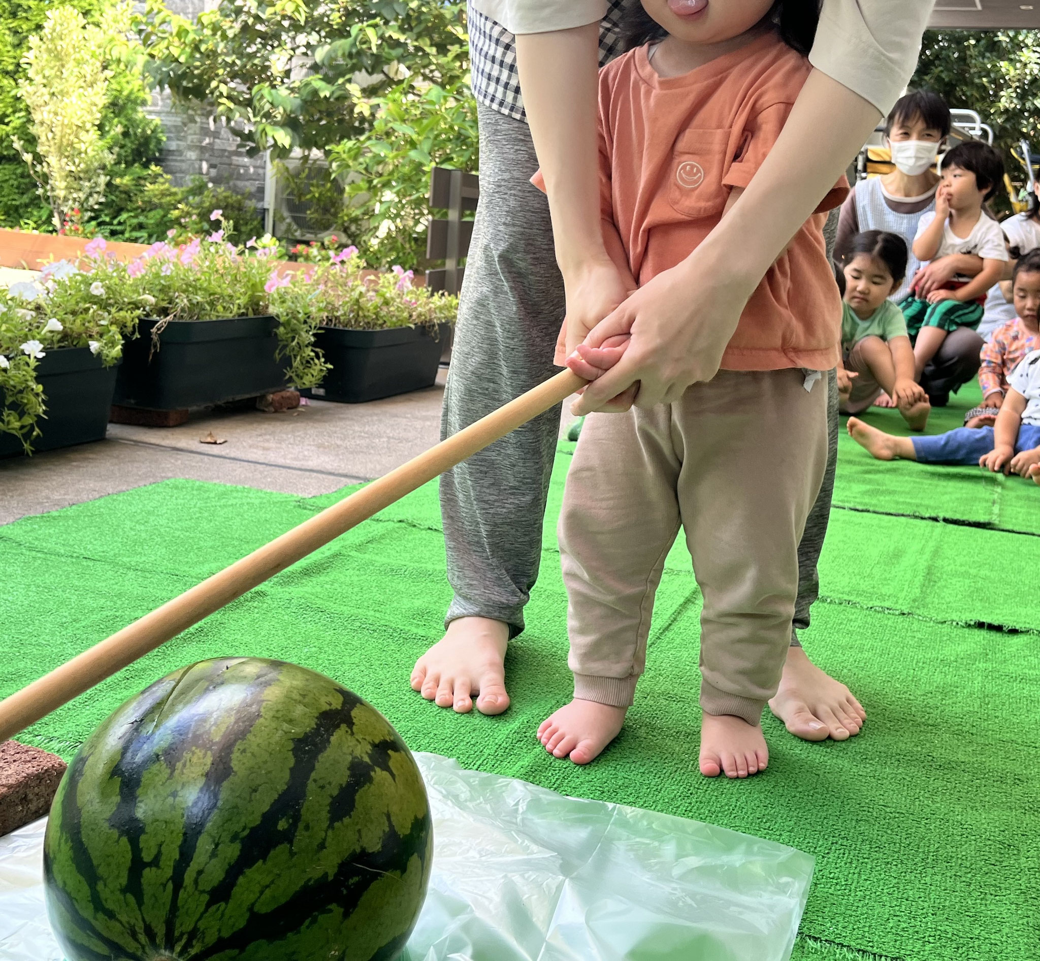 さてさて、みんなで割ってみよう！
