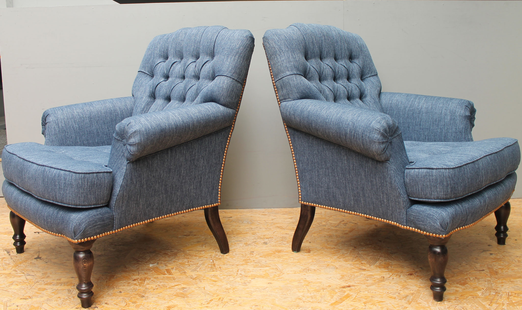 Gecapitonneerde fauteuils