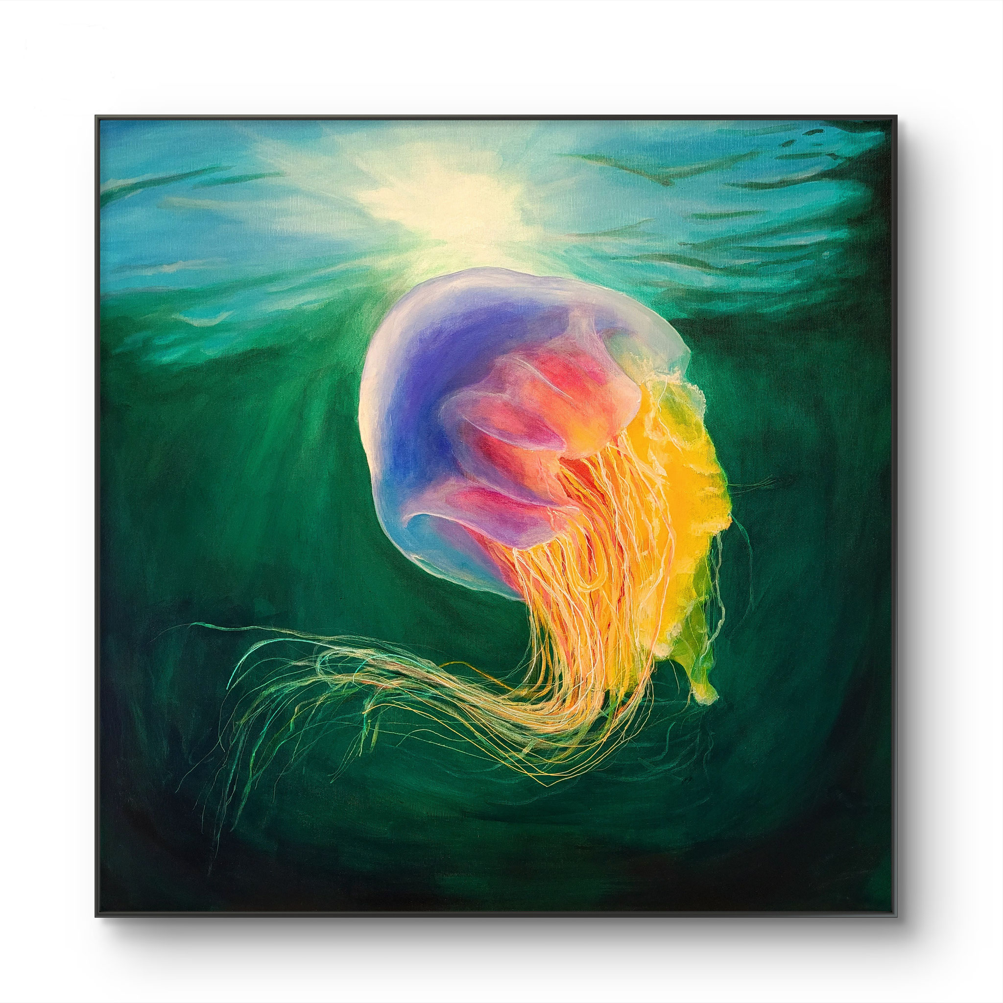Große Löwenmähne / 70 x 70 cm / Acryl auf Leinwand /2023