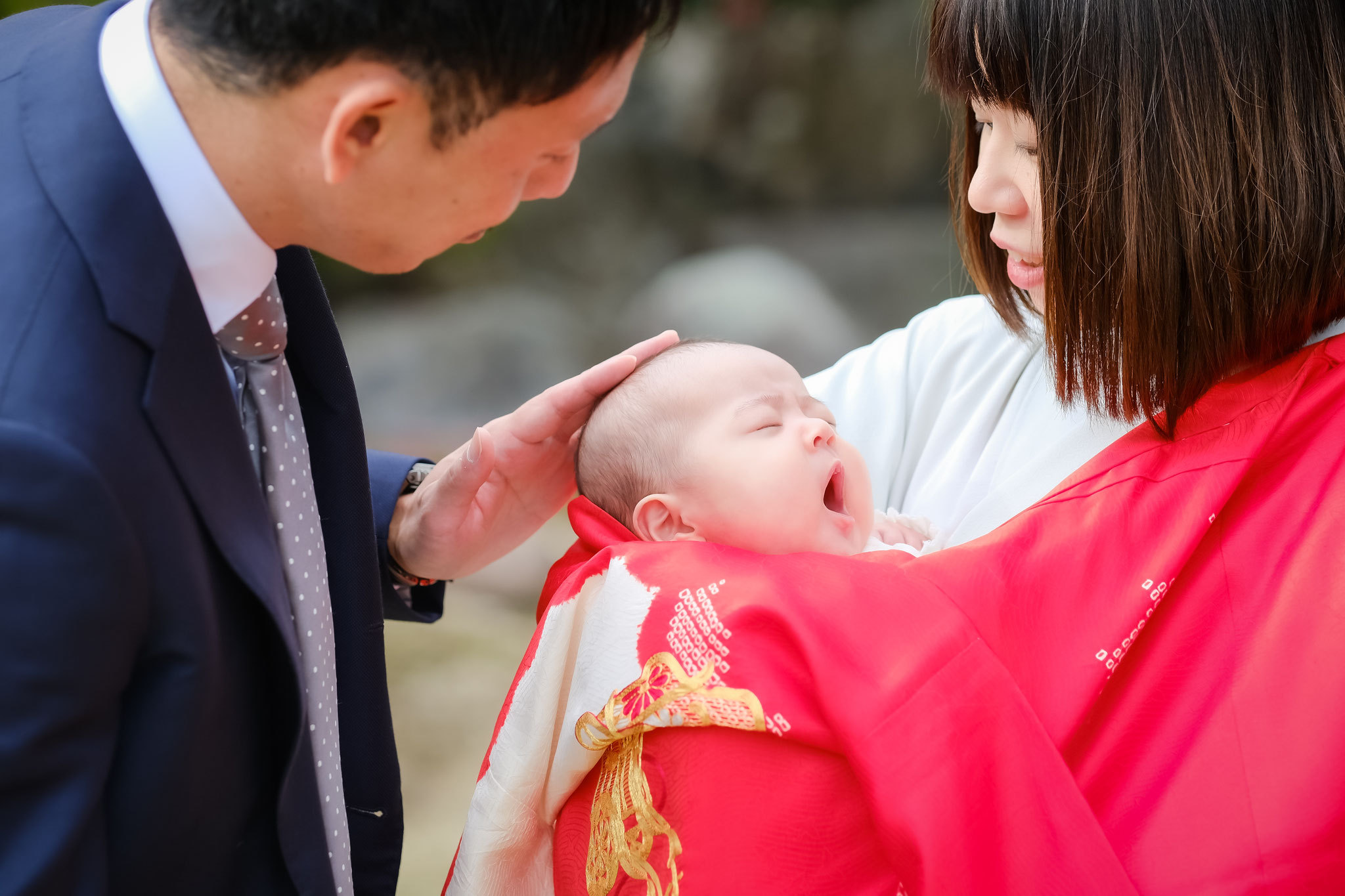 各務原のフォトスタジオ パパママが見守るお宮参り　岐阜・関・美濃加茂にも出張撮影可能