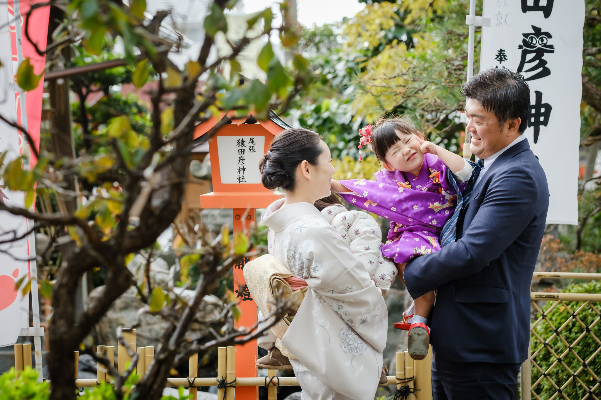 各務原のフォトスタジオ 神社出張七五三撮影　岐阜・関・美濃加茂にも出張撮影可能