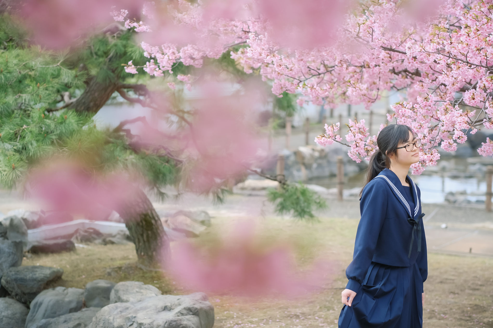 各務原のフォトスタジオ 卒業記念に桜と制服と　岐阜・関・美濃加茂にも出張撮影可能