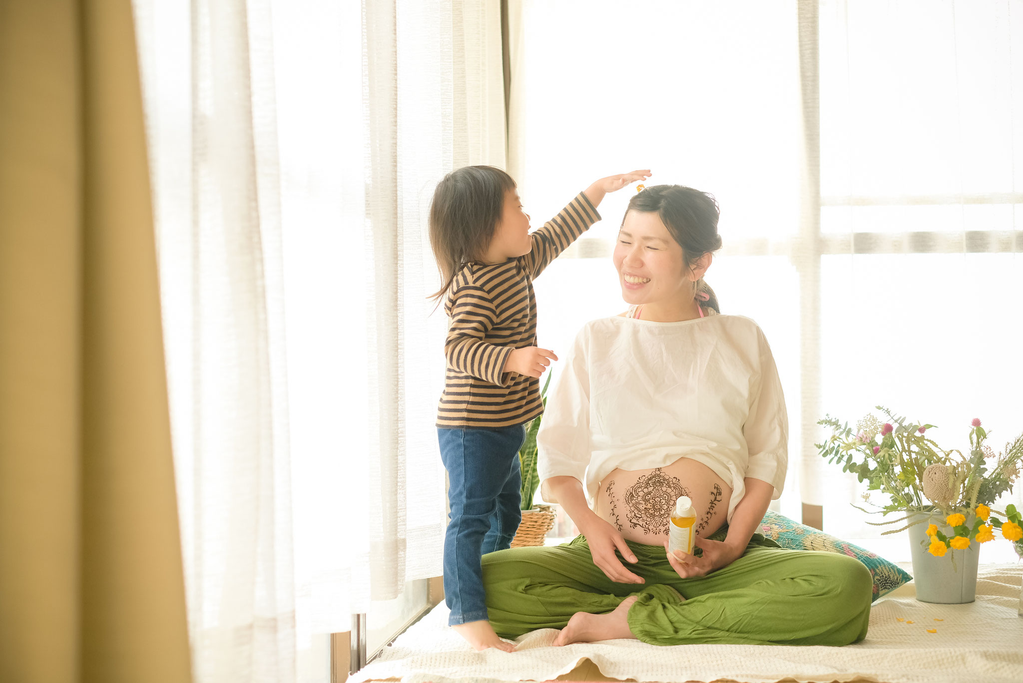 各務原のフォトスタジオ 子供と一緒にマタニティフォト　岐阜・関・美濃加茂にも出張撮影可能